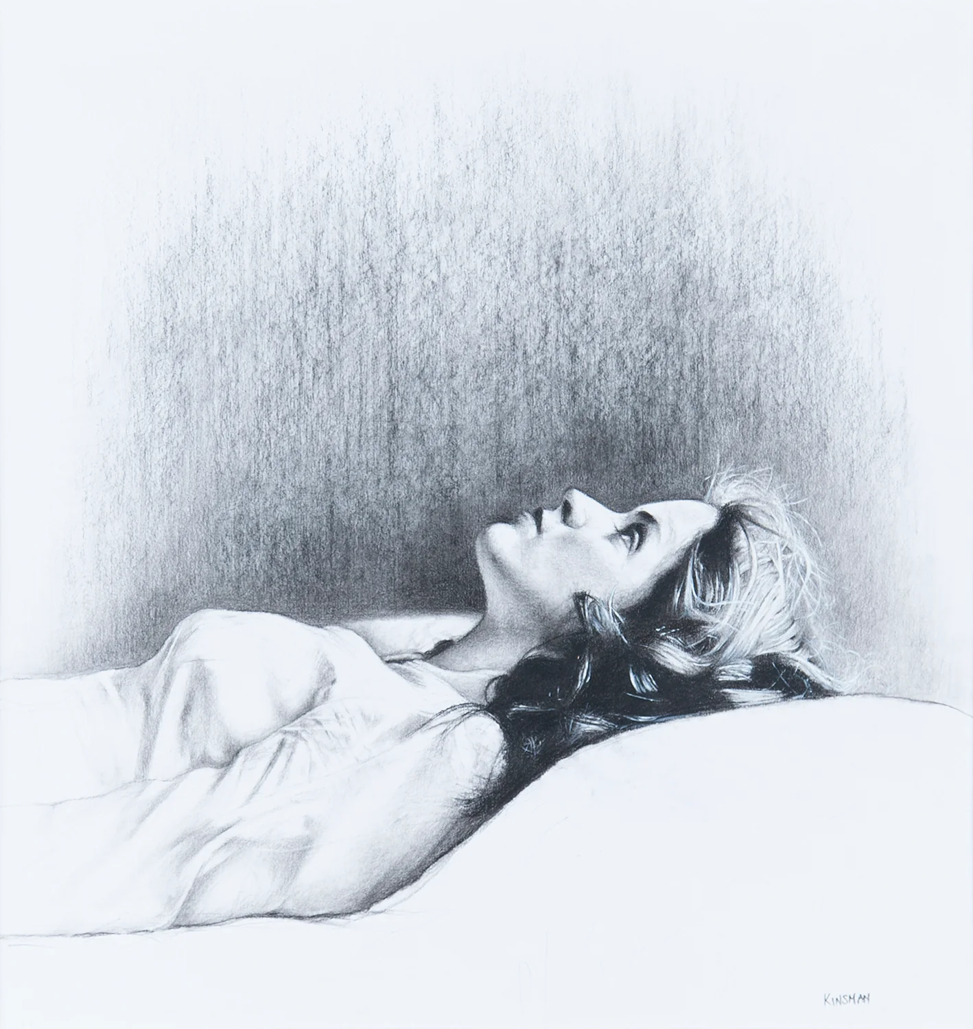 Emma Lying On A Bed (Drawing) - Image 4