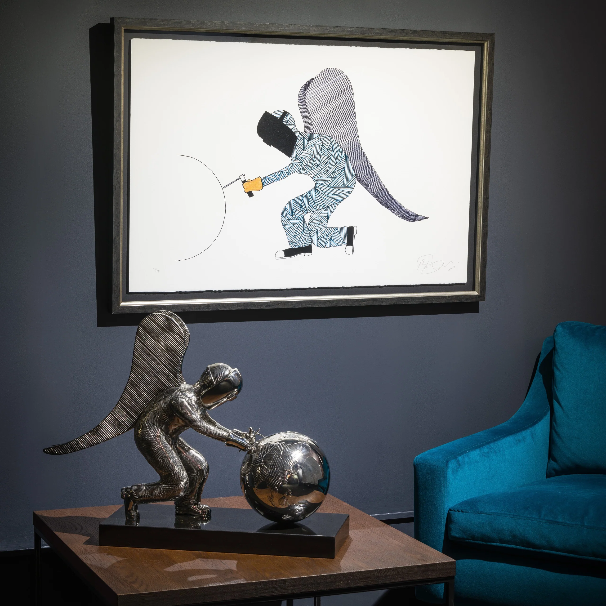 And On Monday, God Made the World | Print & Sculpture Set - Image 7