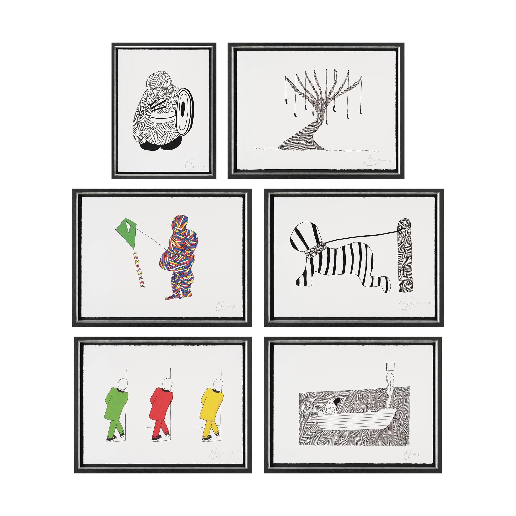 Born On A Rainy Day Portfolio 2020 (Framed set of 6)