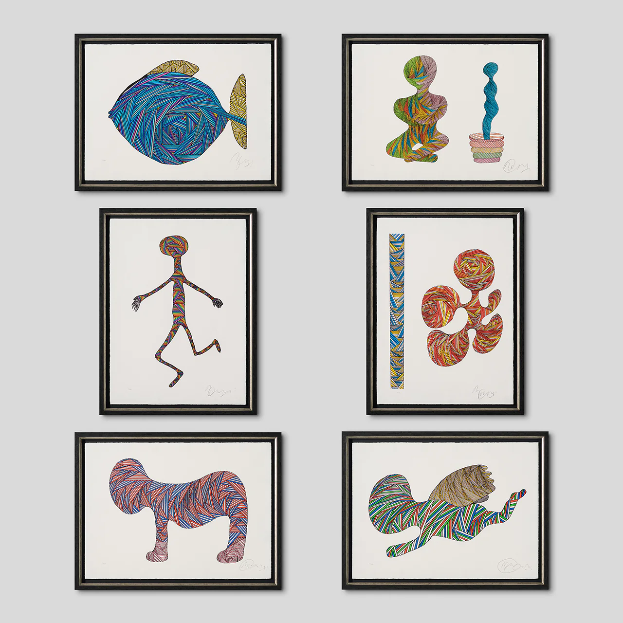 Born on a Rainy Day, Spring 2024 | Framed Set of Six