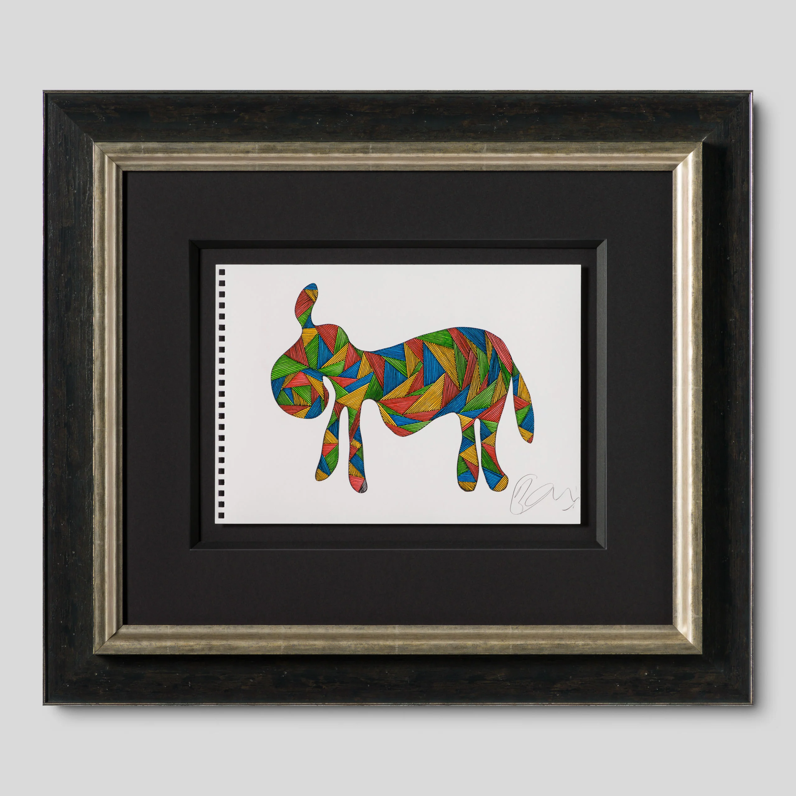 Drunk Donkey (Coloured Triangles)