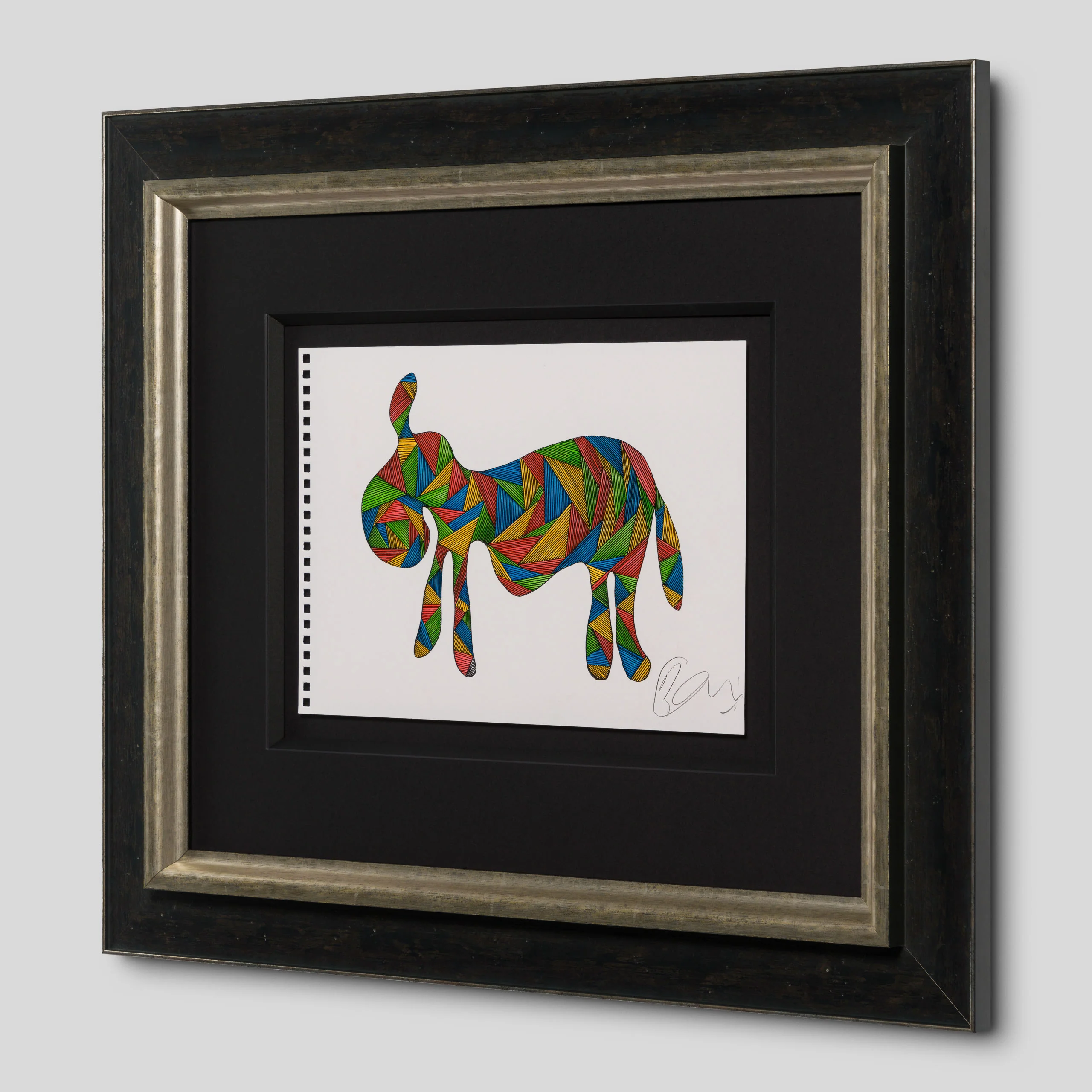 Drunk Donkey (Coloured Triangles) - Image 2