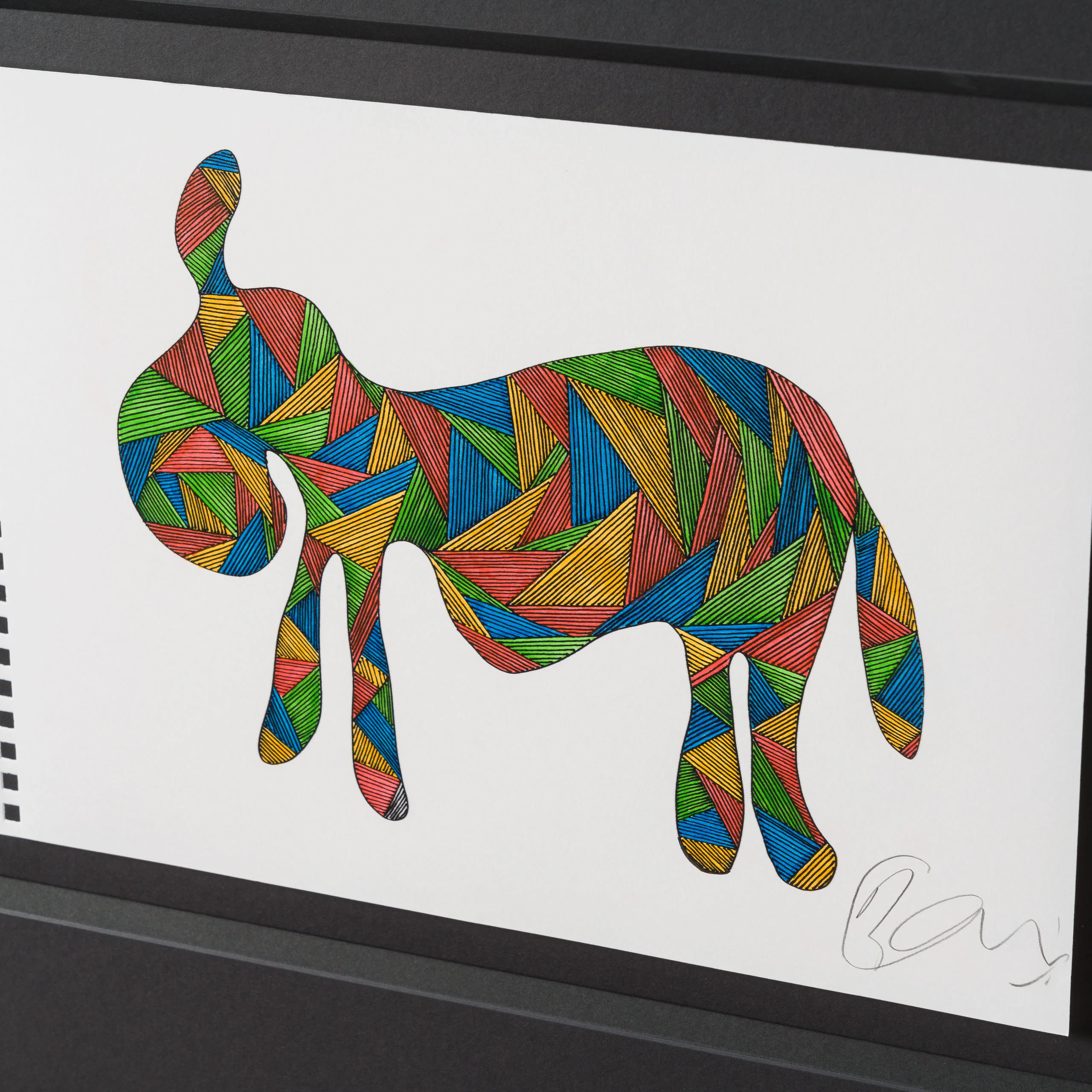 Drunk Donkey (Coloured Triangles) - Image 6