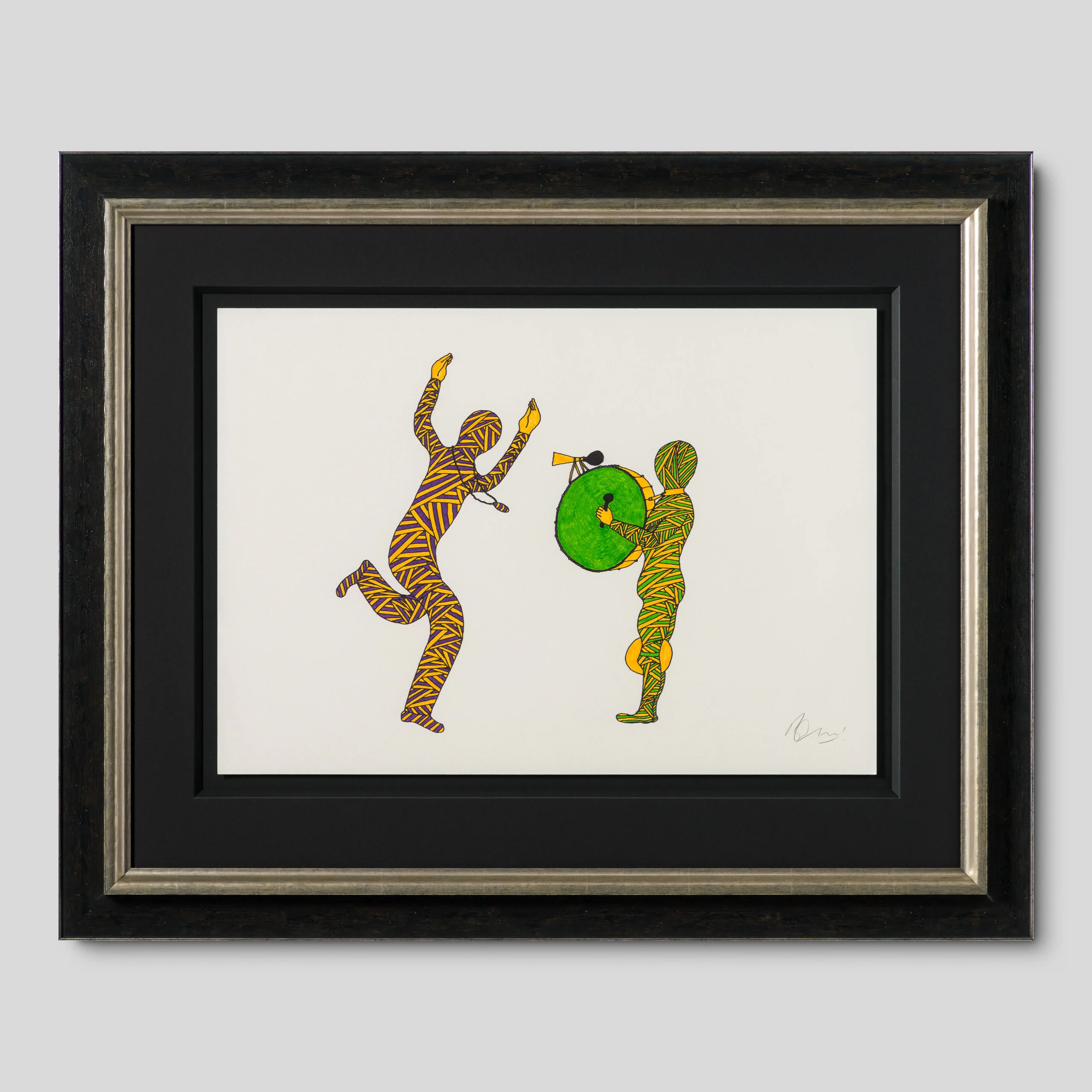 One Man's Band (Yellow, Purple & Green)