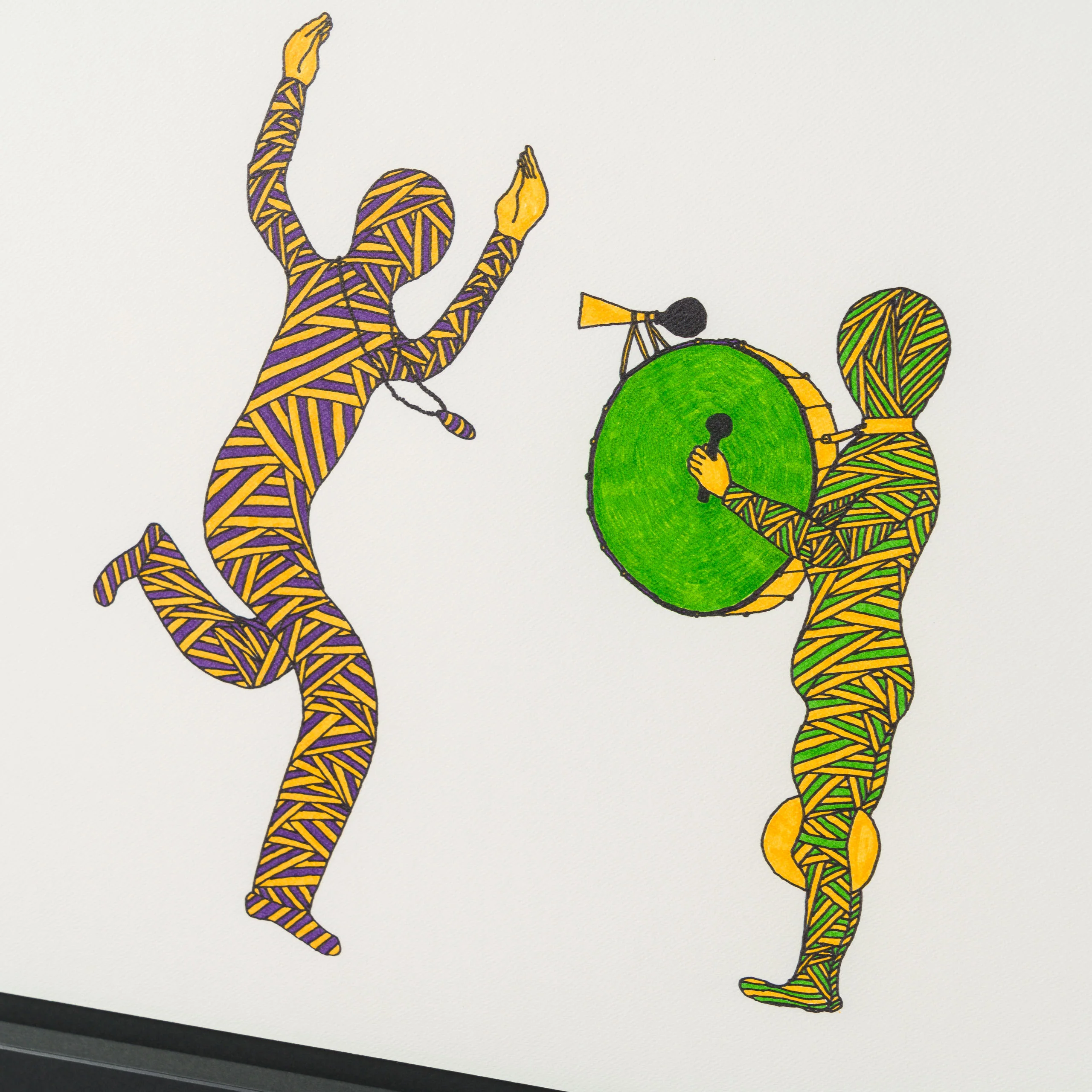 One Man's Band (Yellow, Purple & Green) - Image 6