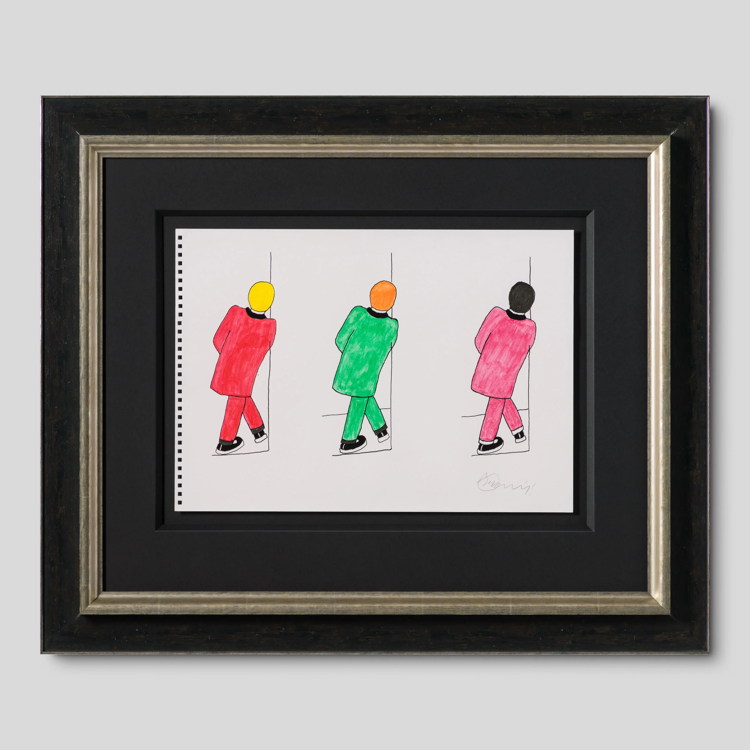 The Three Teds (Red, Green &  Pink)
