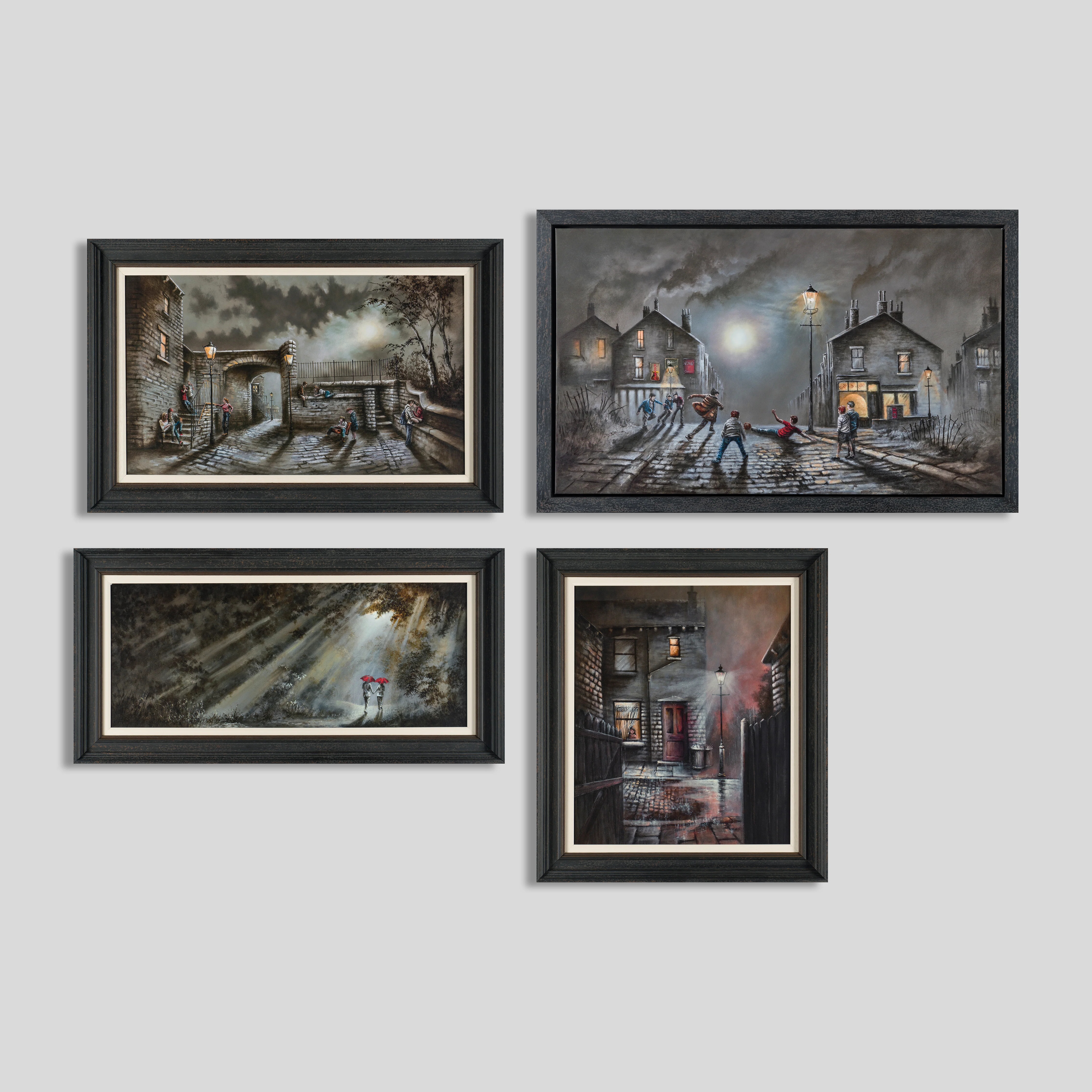From Yesterday to Here | Framed Set of Four (Canvas on Board & Boxed Canvas)