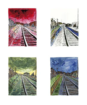 Train Tracks 2010 | Framed Set of Four - Image 6
