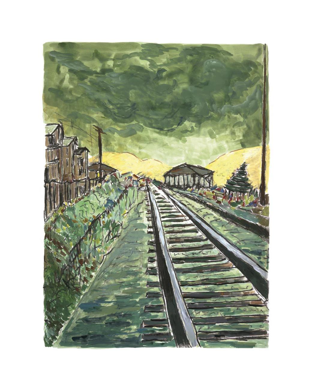 Train Tracks 2010 | Framed Set of Four - Image 9