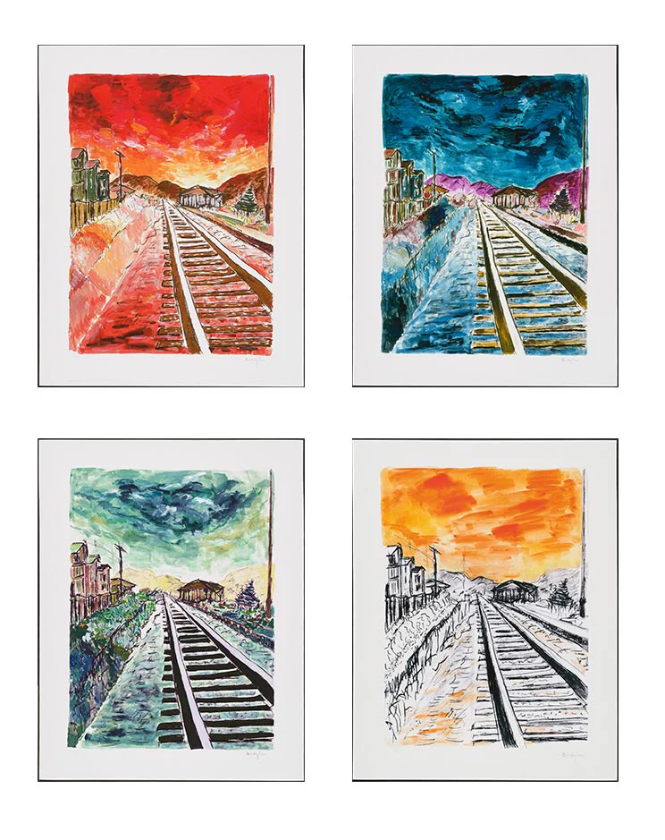 Train Tracks | Framed Portfolio of Four Graphics (2020)