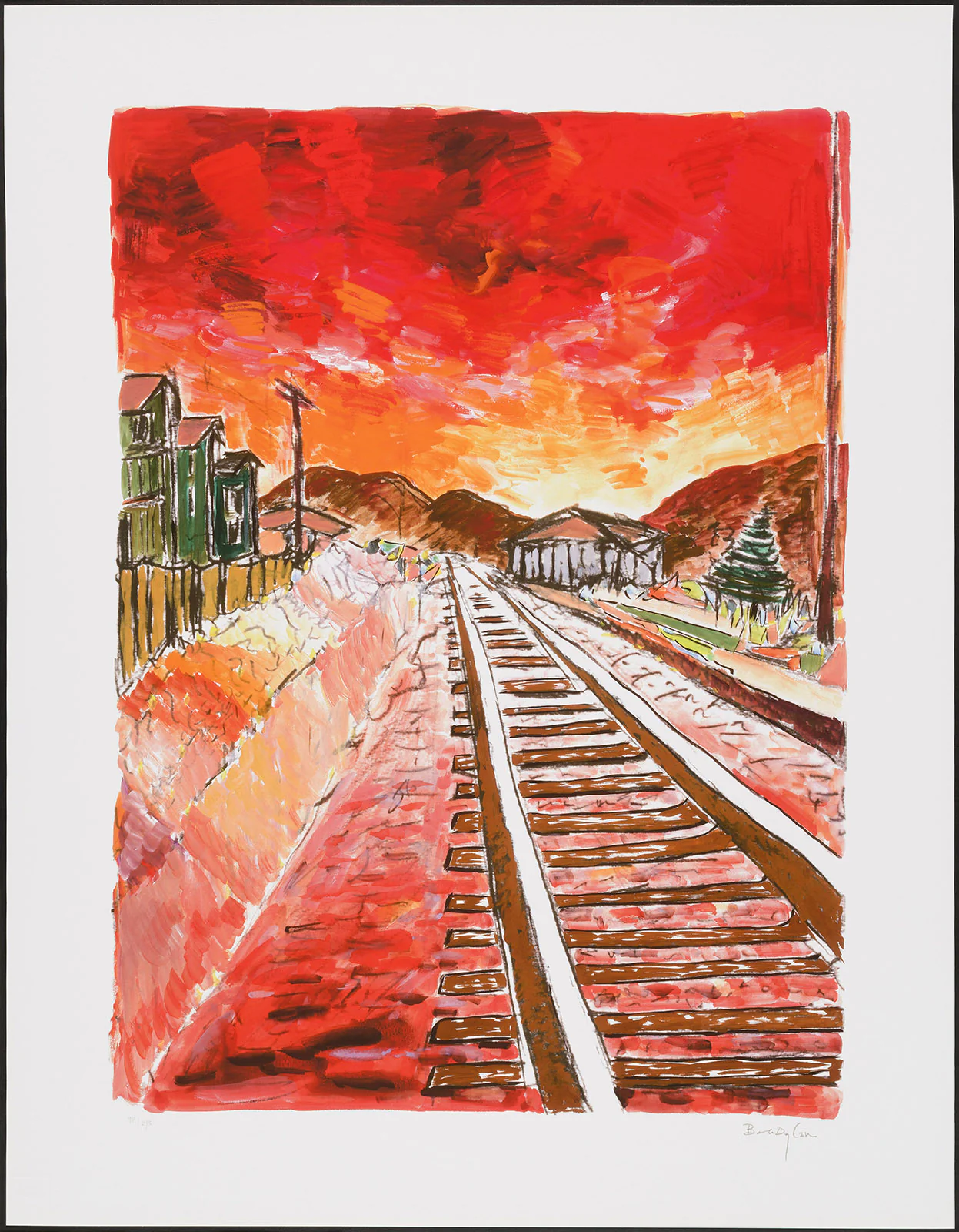 Train Tracks | Unframed Portfolio of Four Graphics (2020) - Image 4