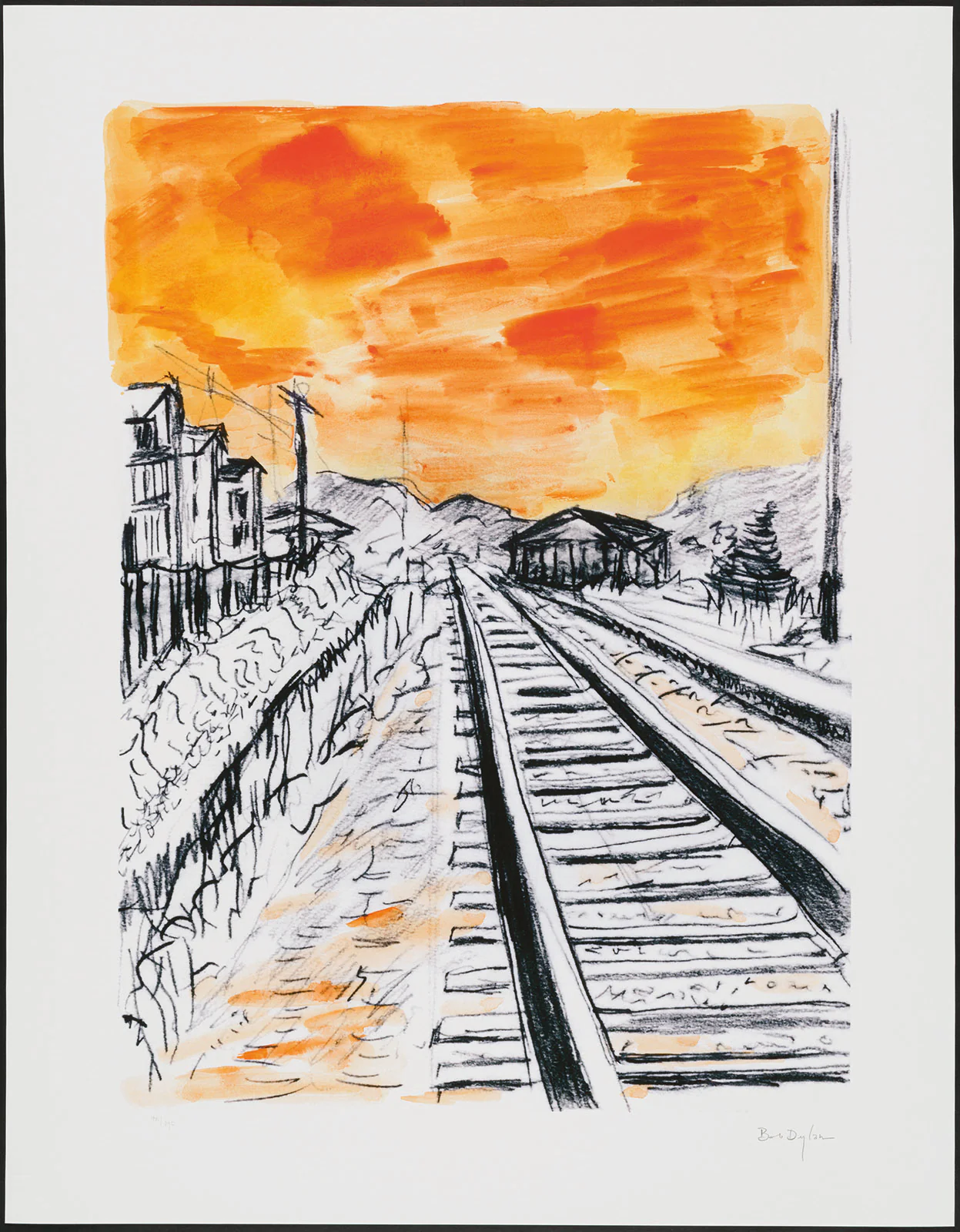 Train Tracks | Framed Portfolio of Four Graphics (2020) - Image 5