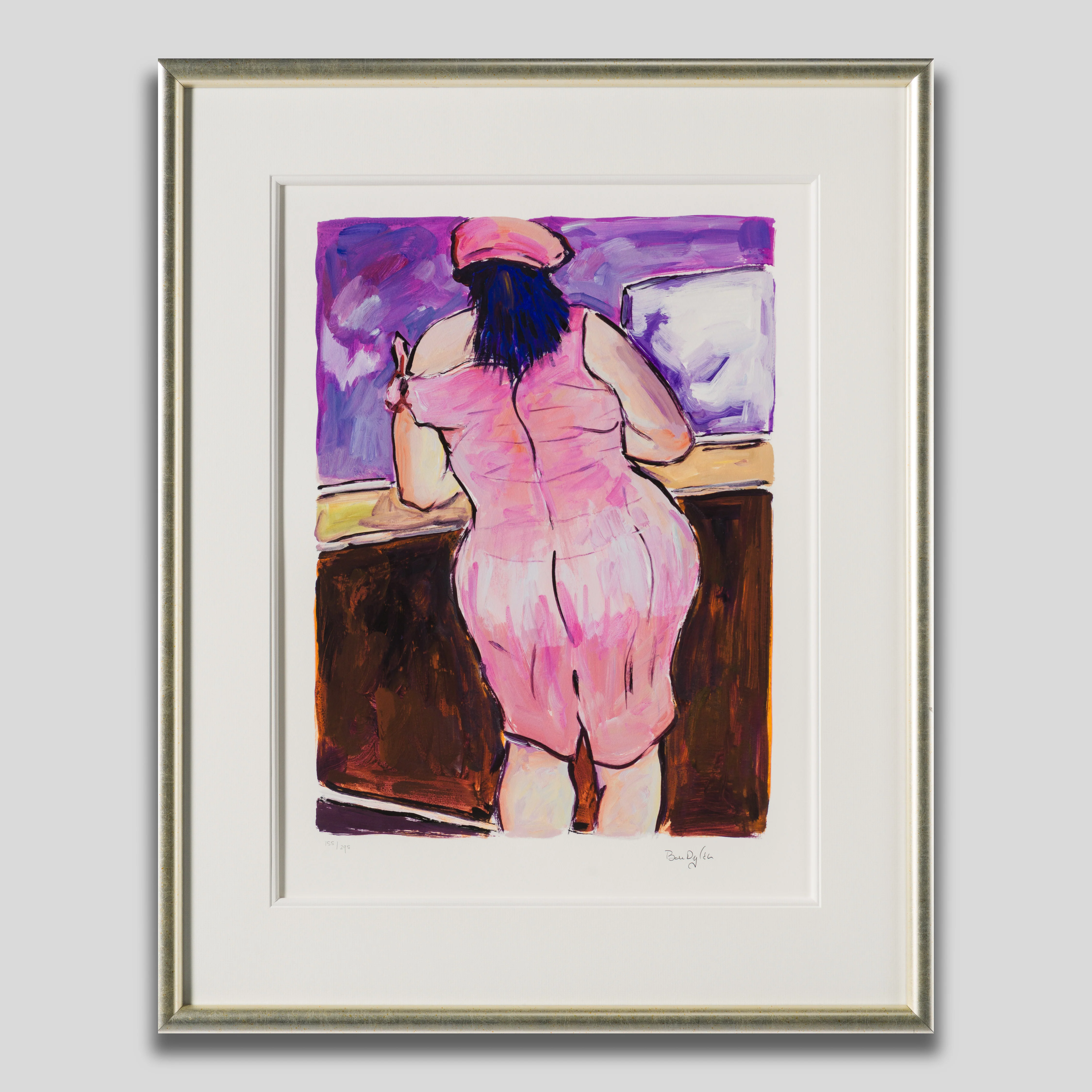 Woman In Red Lion Pub (2018)