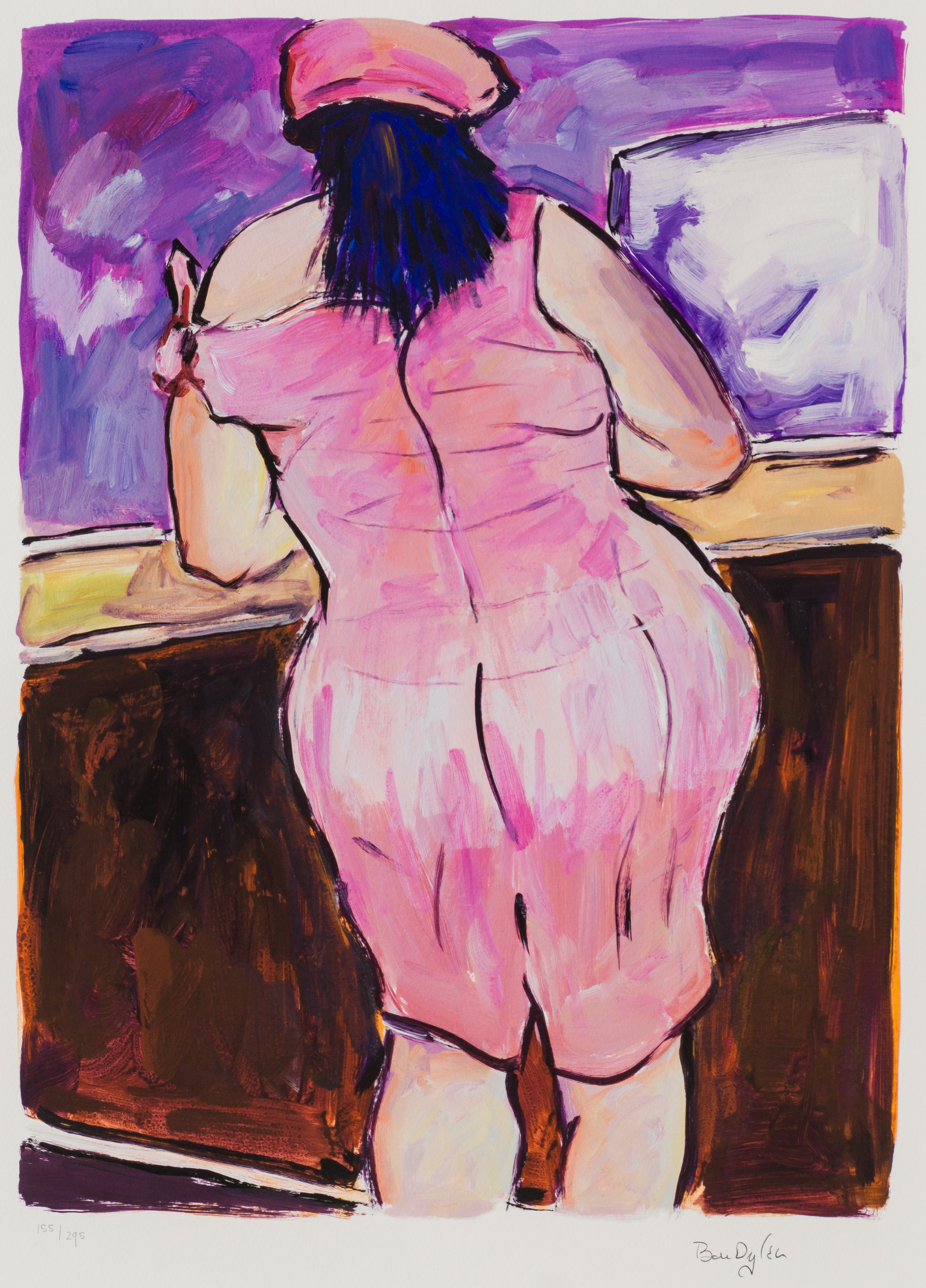 Woman In Red Lion Pub (2018) - Image 6