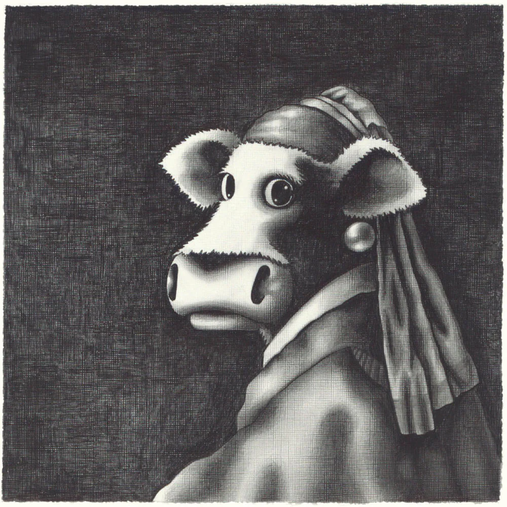 Study Of The Cow With The Pearl Earring - Image 2