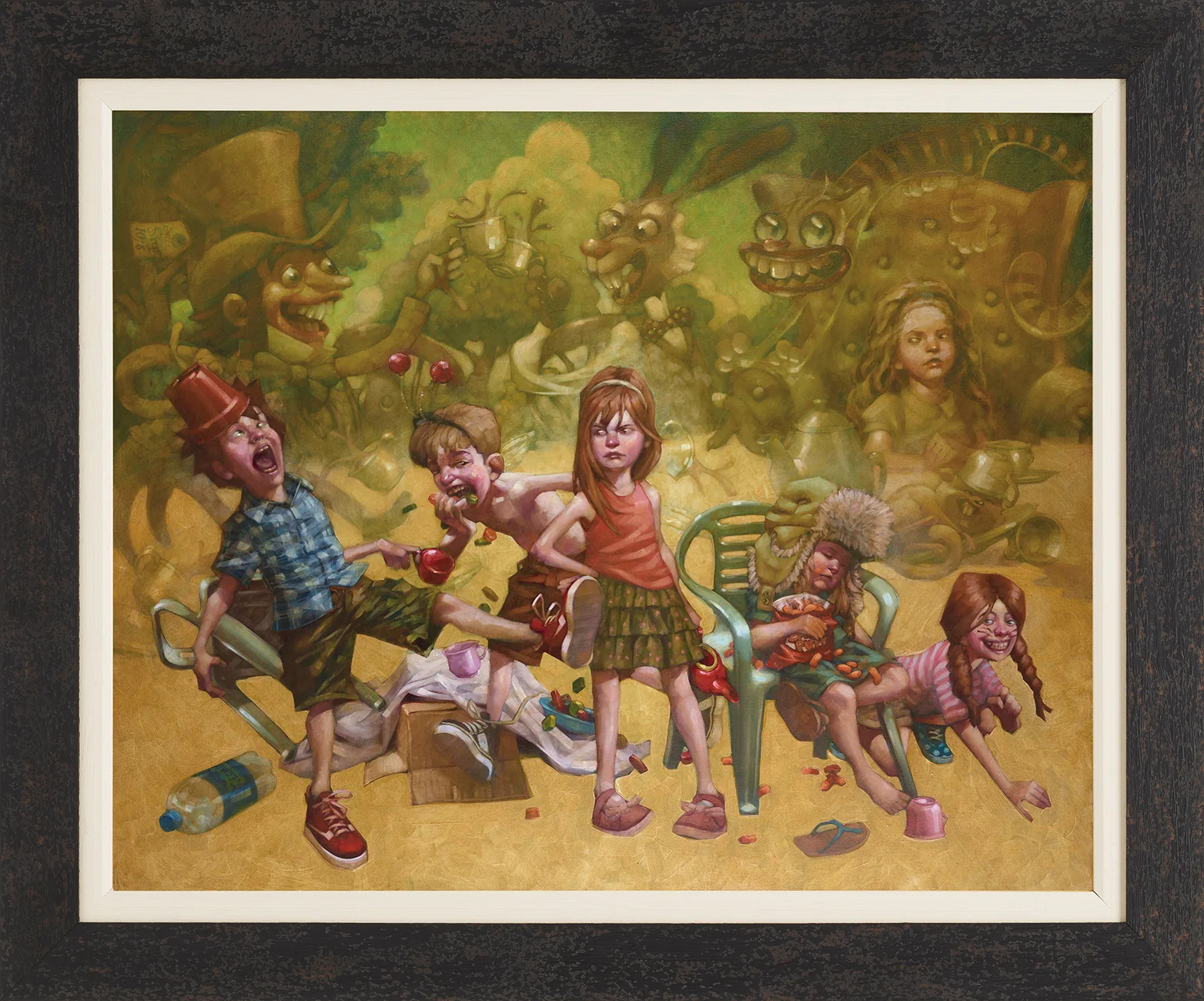 We're All Mad Here, I'm Mad, You're Mad (Canvas on Board)