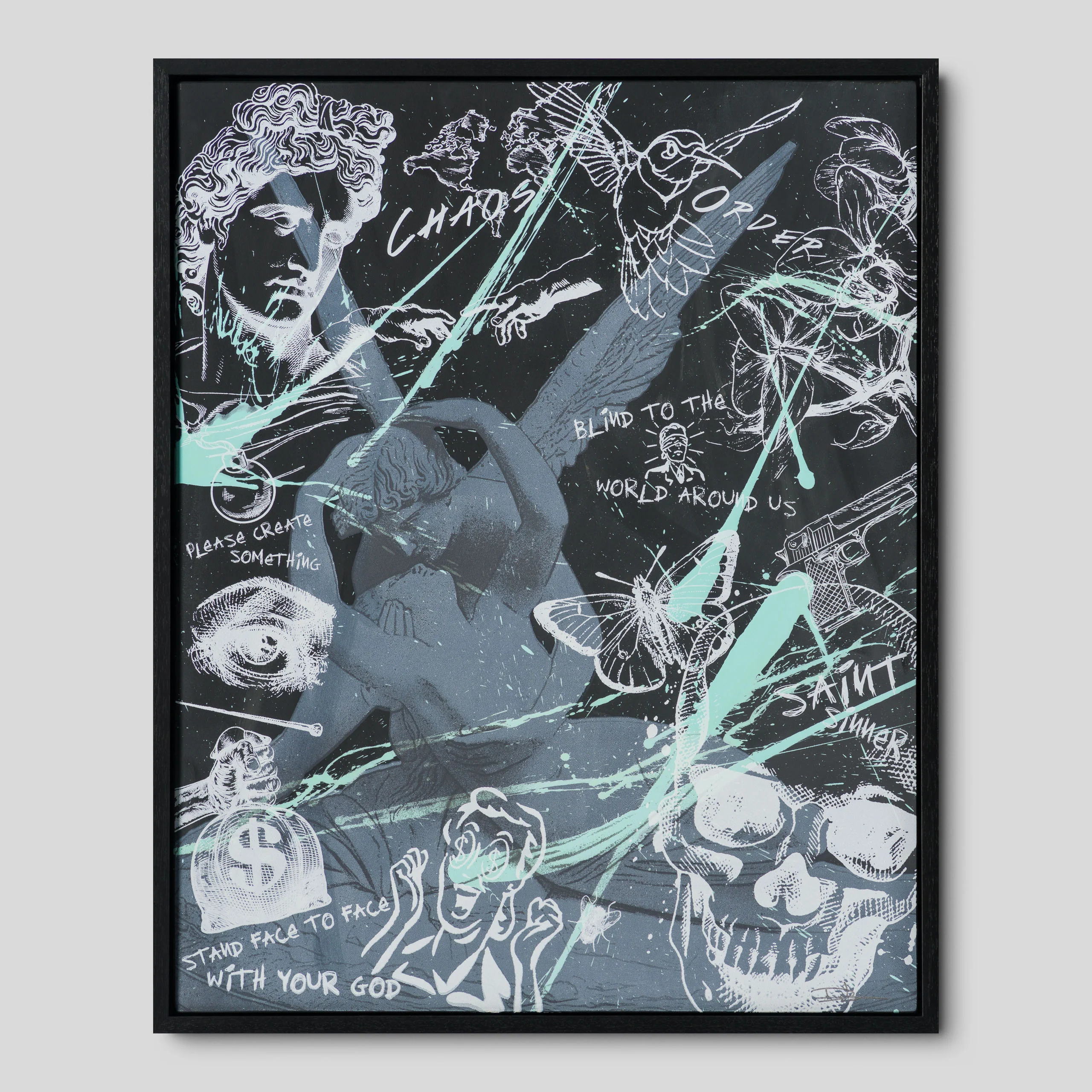 A Glimpse Of Bliss, A Taste Of Heaven (Black & Teal)