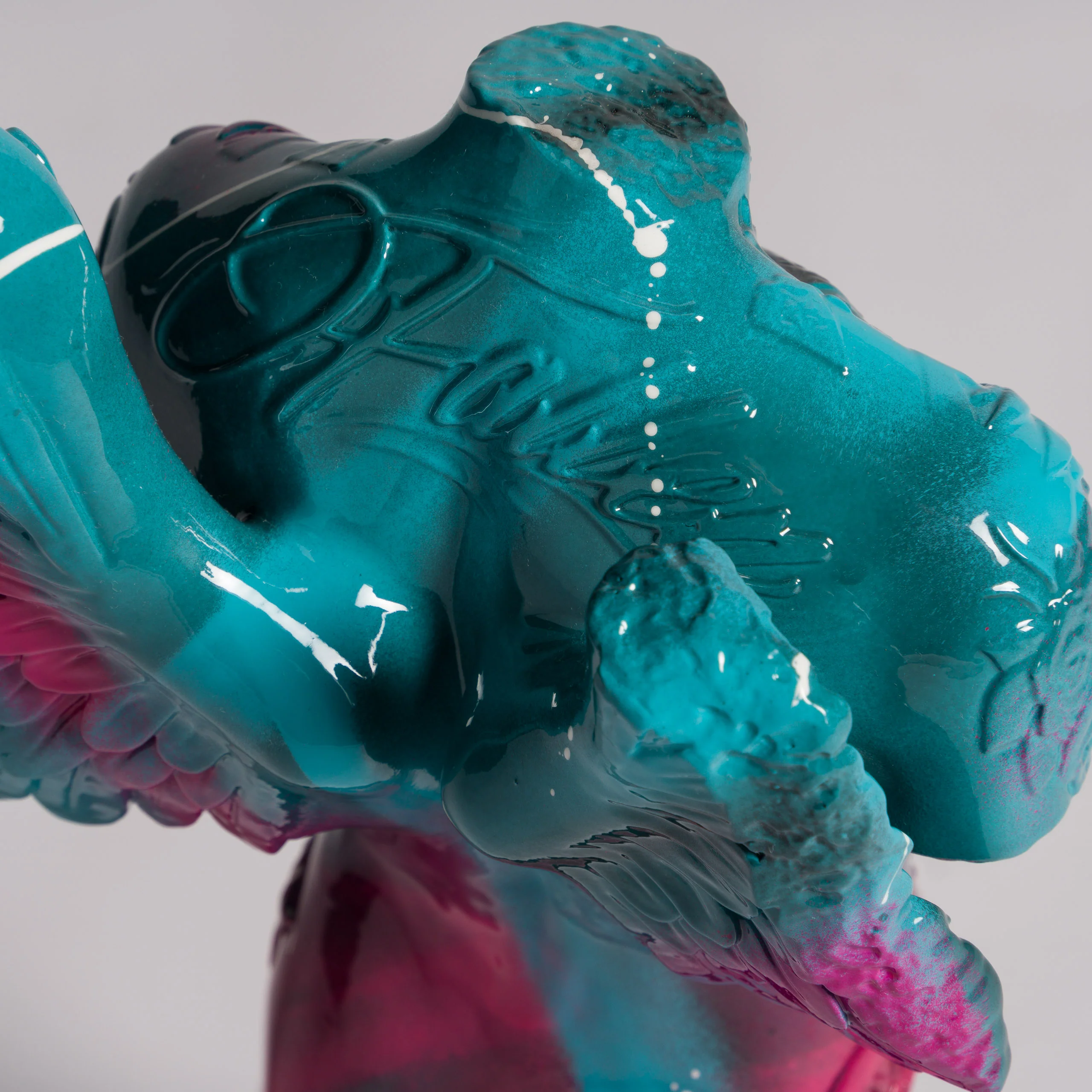Fallen Angel (Mini Teal And Pink Graffiti) - Image 6