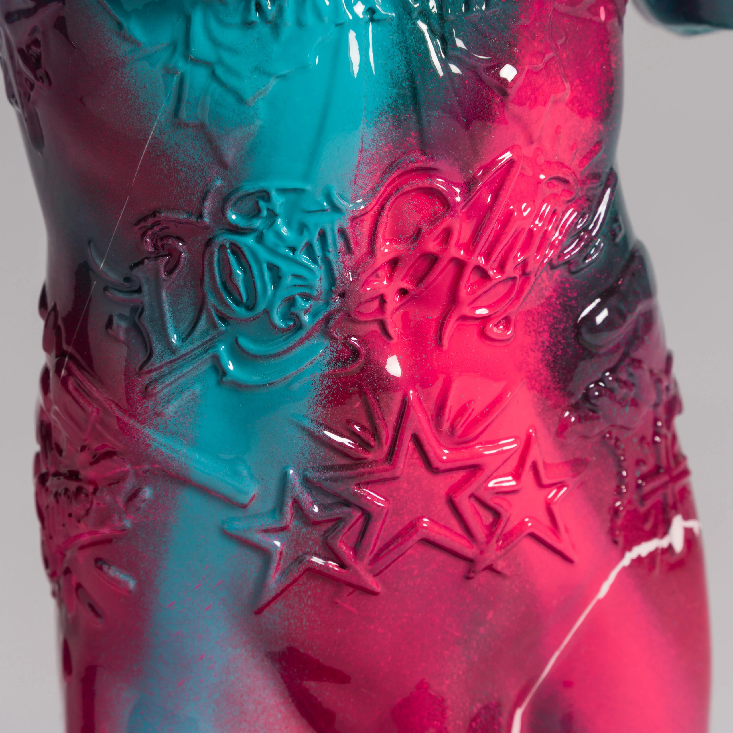 Fallen Angel (Mini Teal And Pink Graffiti) - Image 8