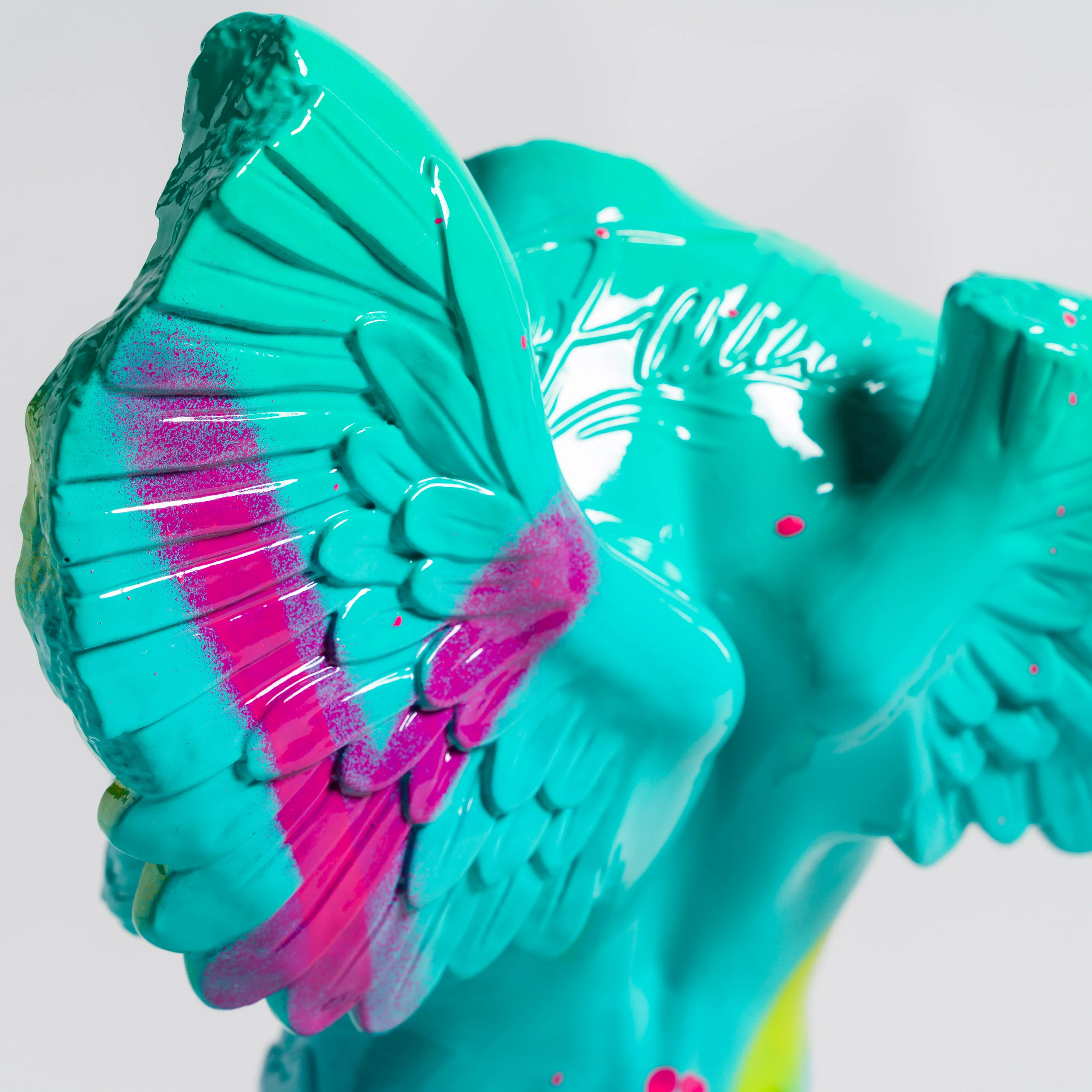 Fallen Angel (Mini Teal Pink & Green) - Image 3
