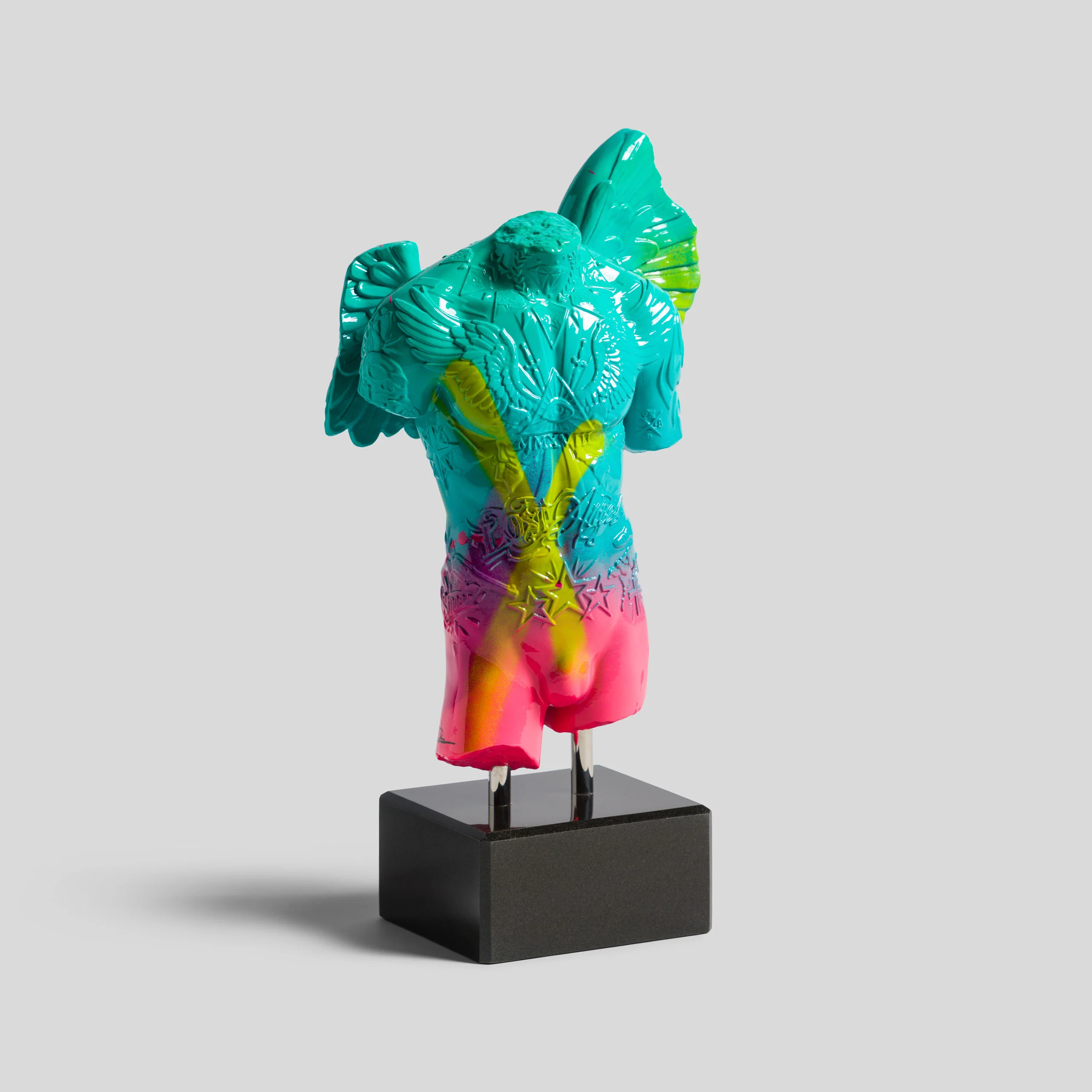 Fallen Angel (Mini Teal Pink & Green) - Image 4
