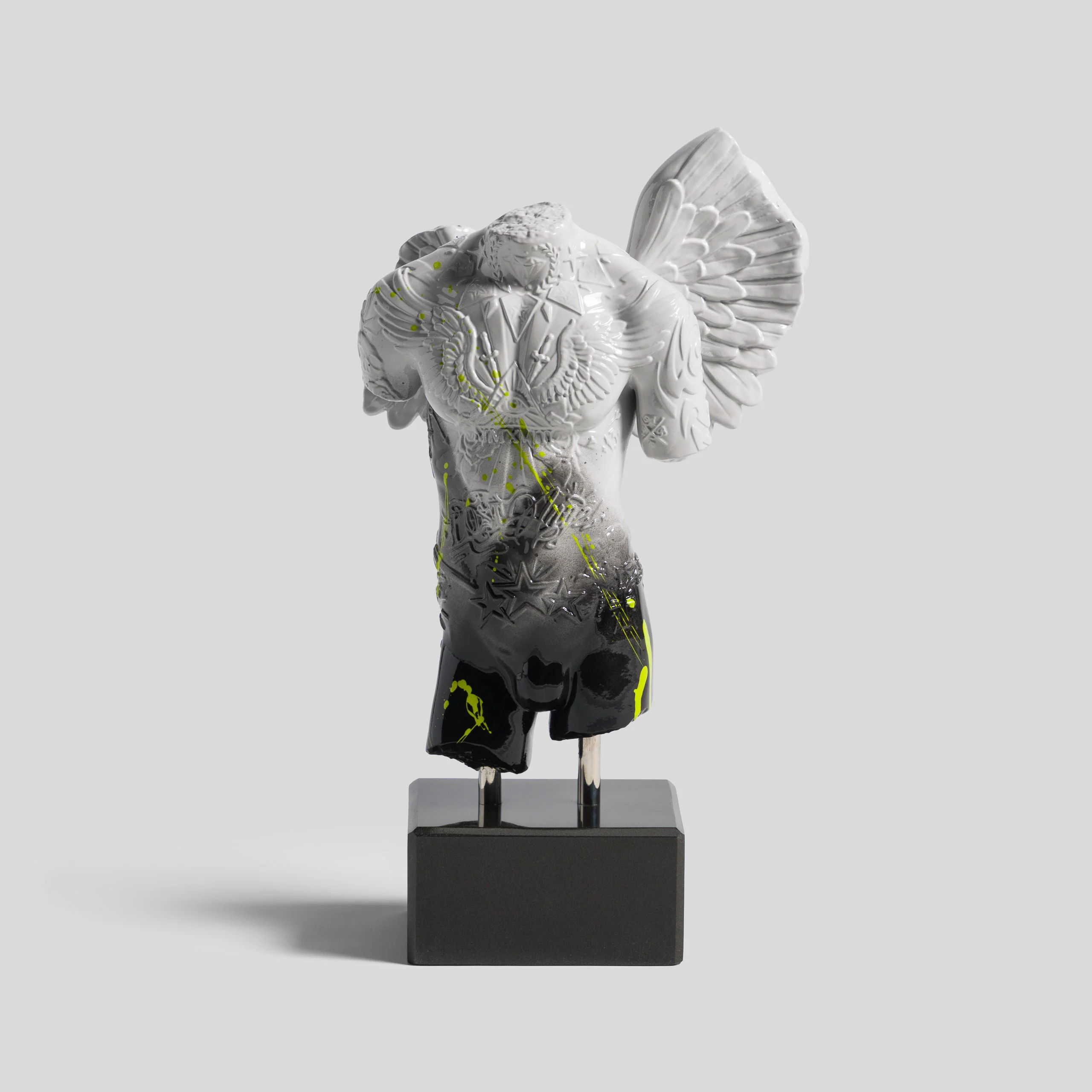 Fallen Angel | Mini White Black & Lime