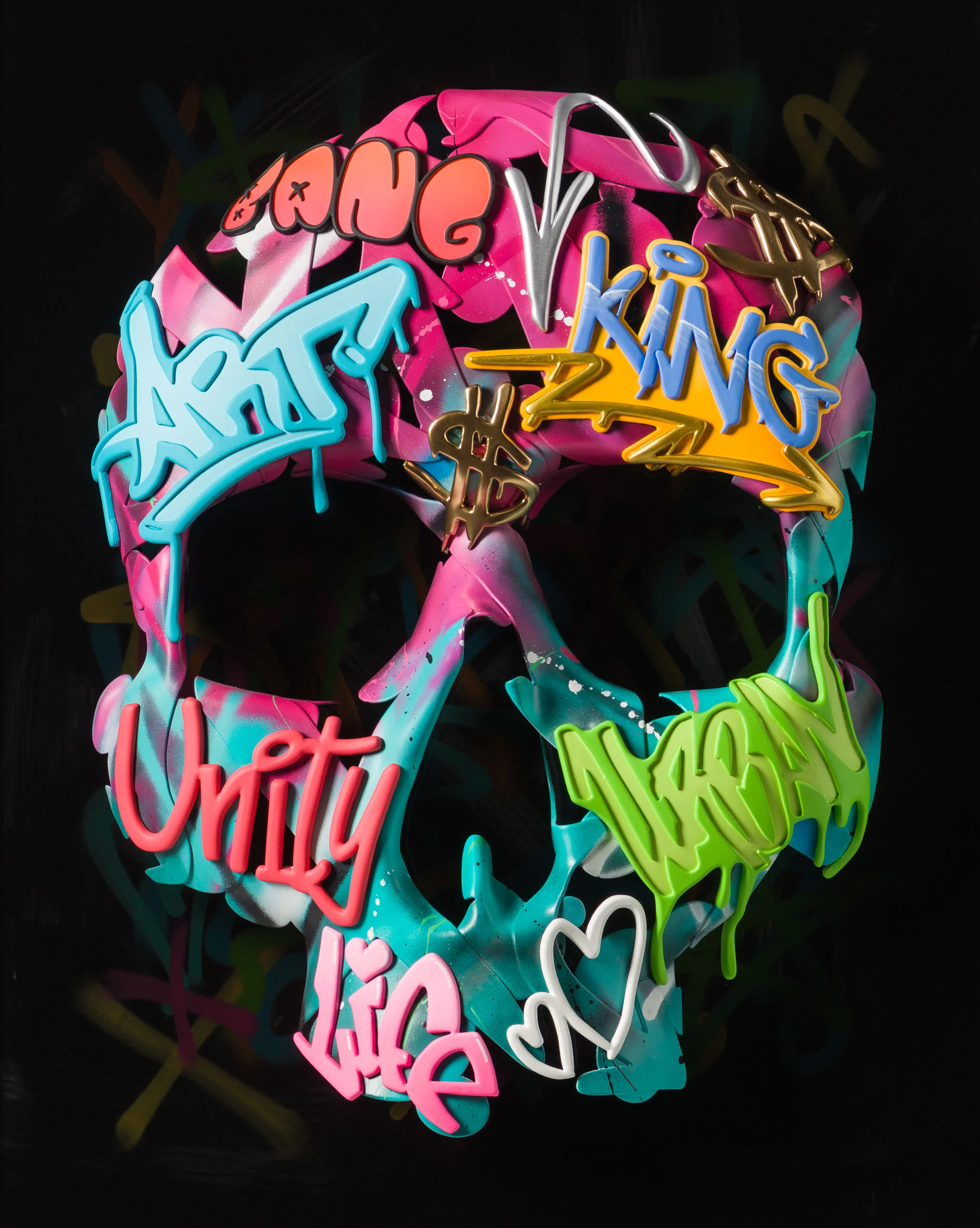 Look Into My Eyes (Pink & Teal) - Image 8