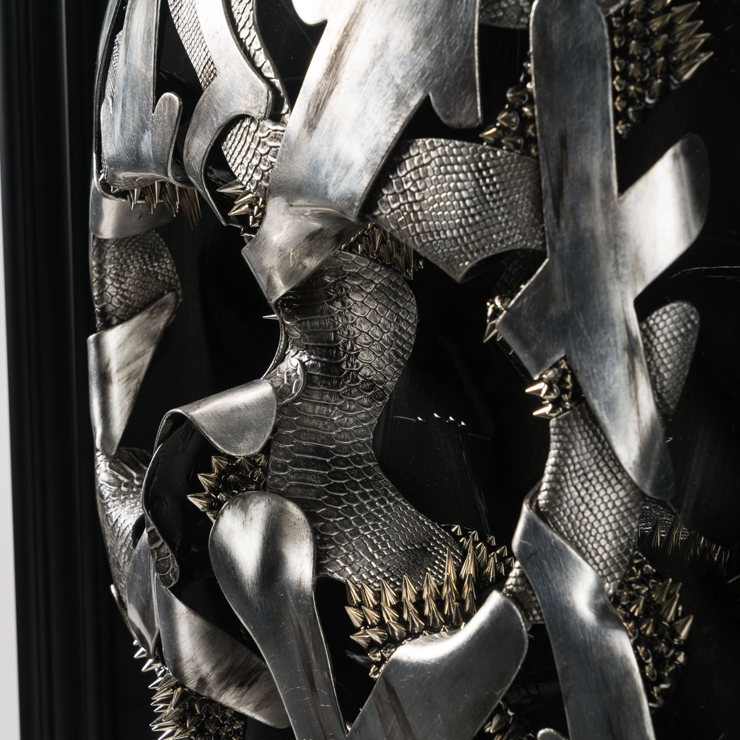 Look Into My Eyes | Silver Leaf & Studs - Image 2
