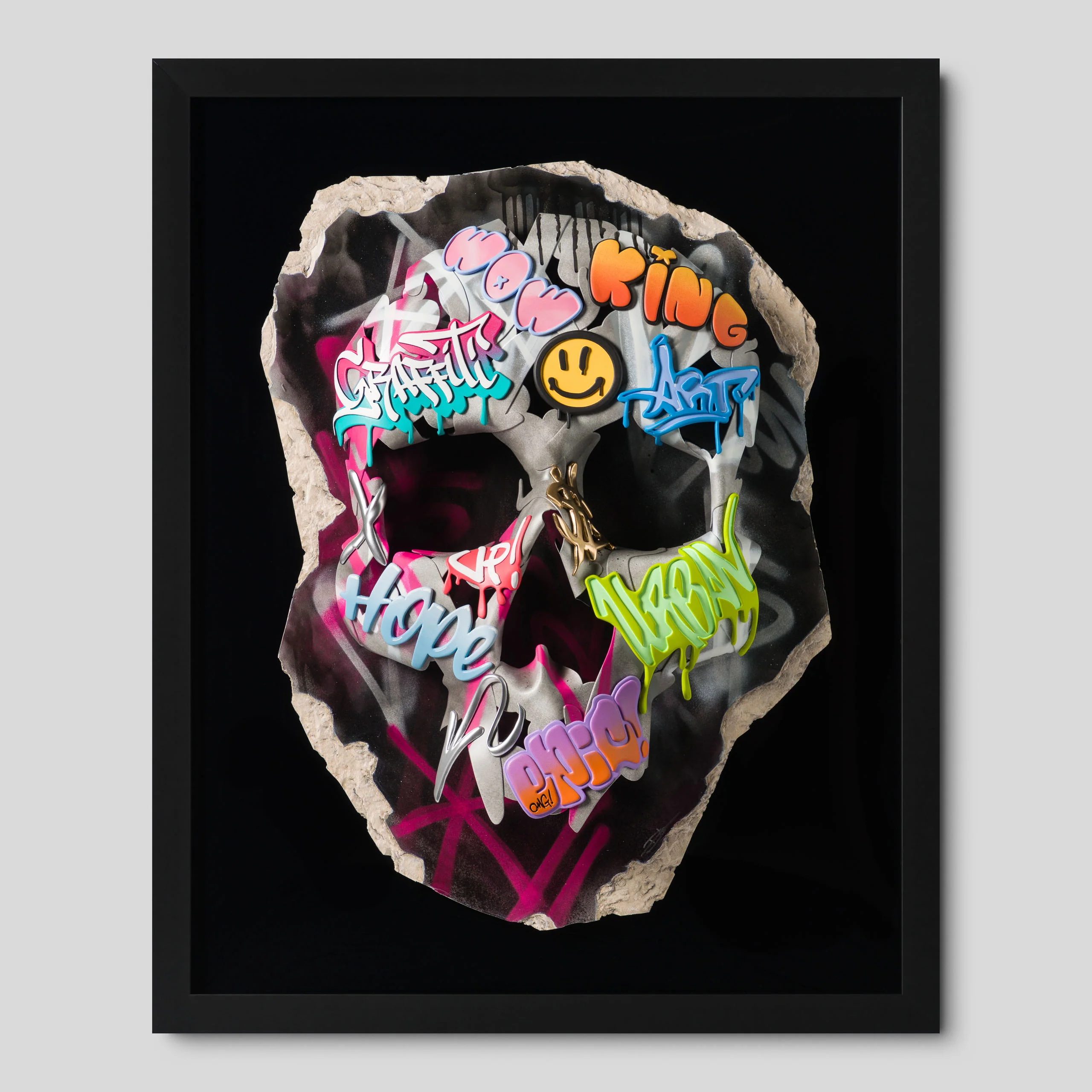 Urban Relic Skull (Black & Pink)