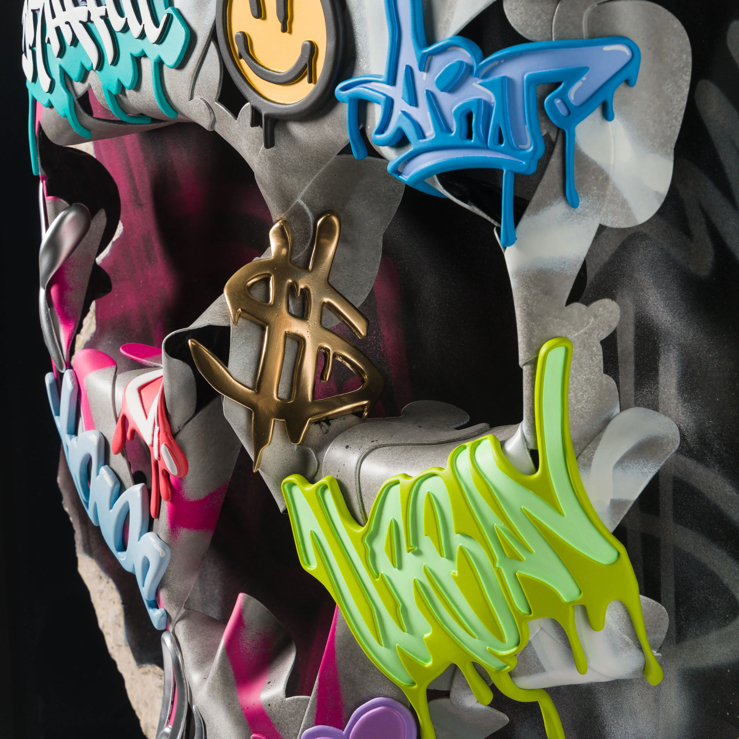 Urban Relic Skull (Black & Pink) - Image 5