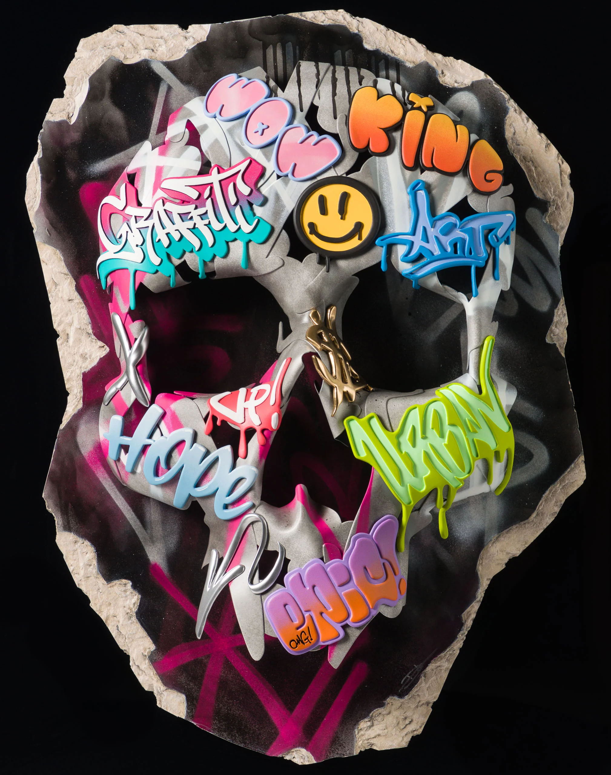 Urban Relic Skull (Black & Pink) - Image 9