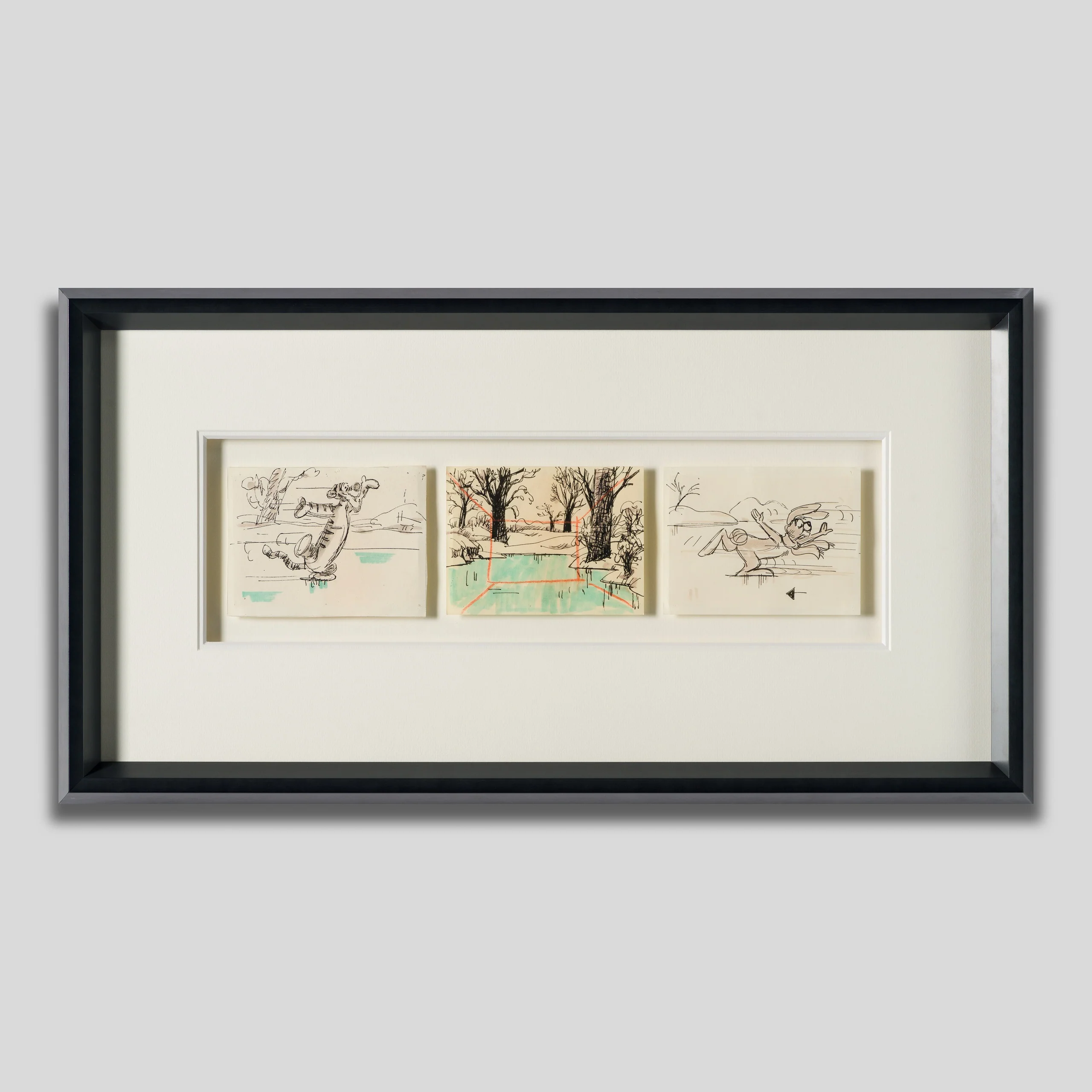 3-Board Disney Storyboard Set 10 (from 'Winnie The Pooh And Tigger Too', 1974)