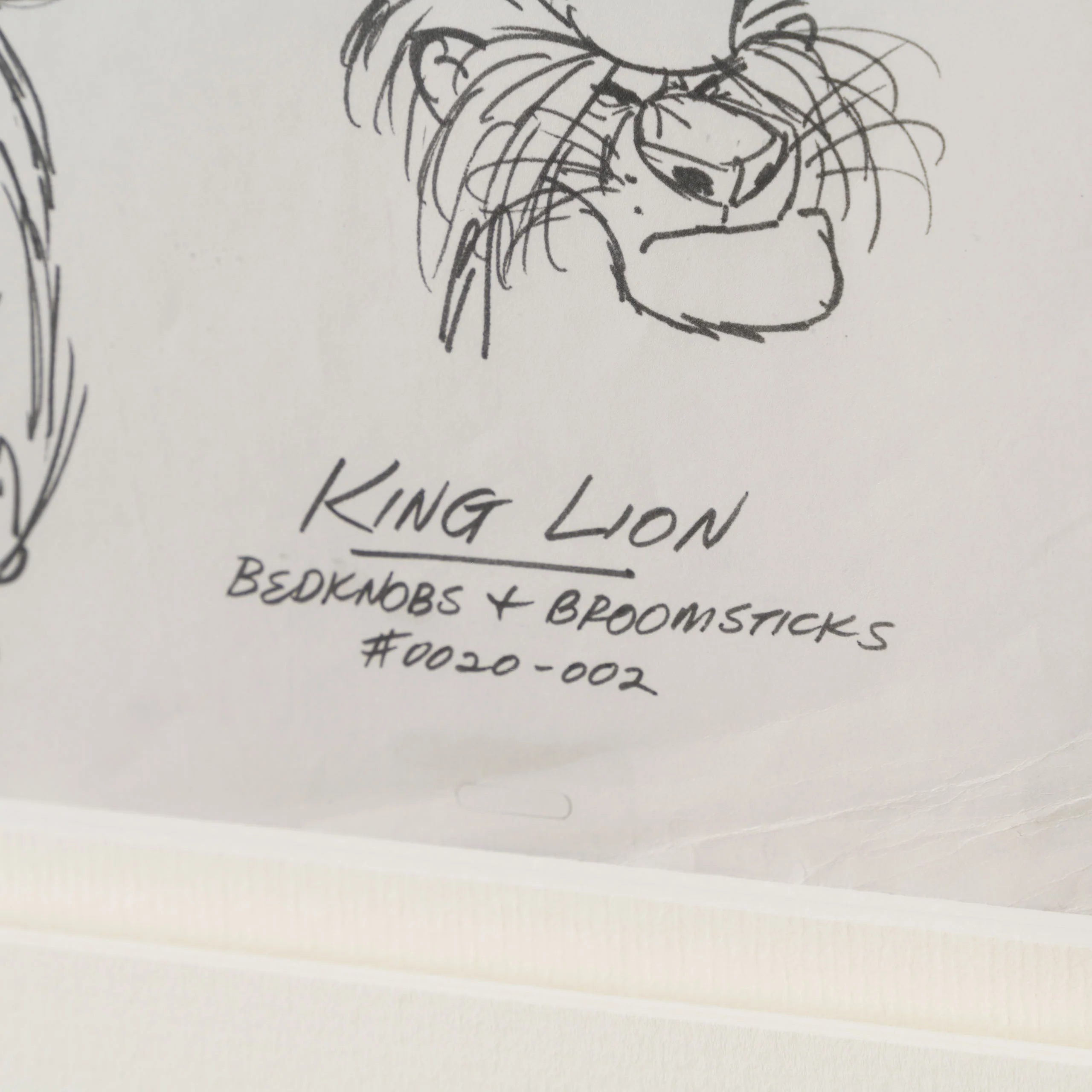 Bedknobs And Broomsticks: King Lion Model Sheet (1971) - Image 4