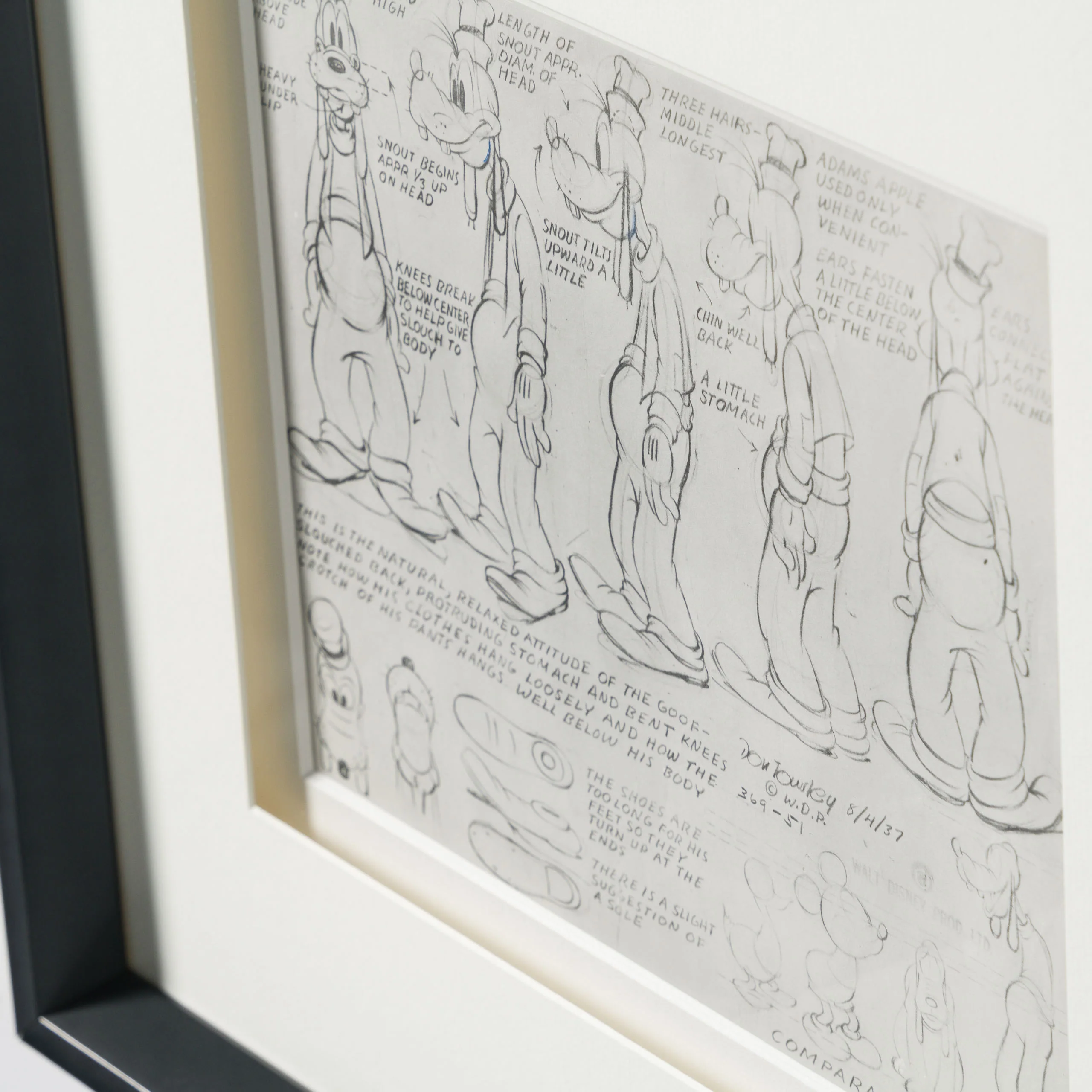 Goofy Full Figure Model Sheet (Circa 1940s) - Image 6