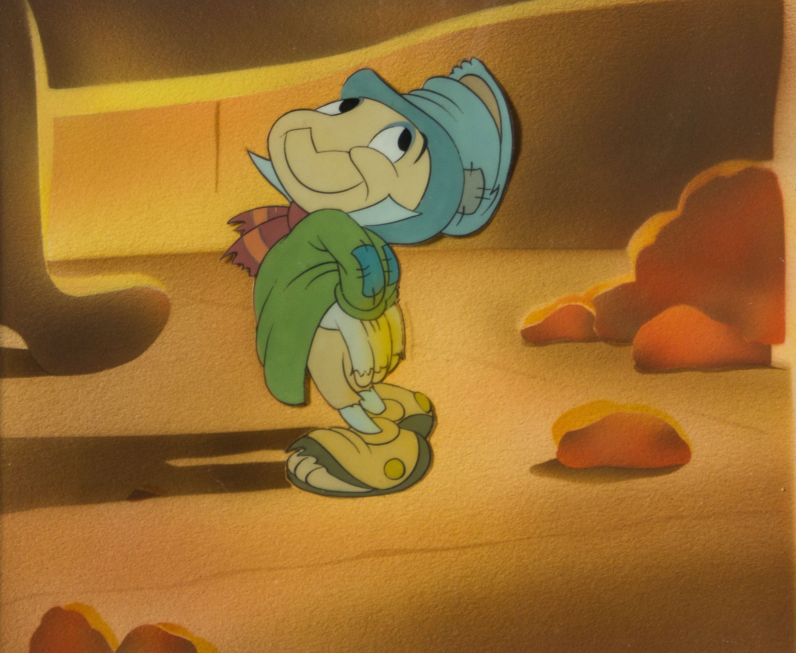 Jiminy Cricket Original Courvoisier Production Cel - Image 6