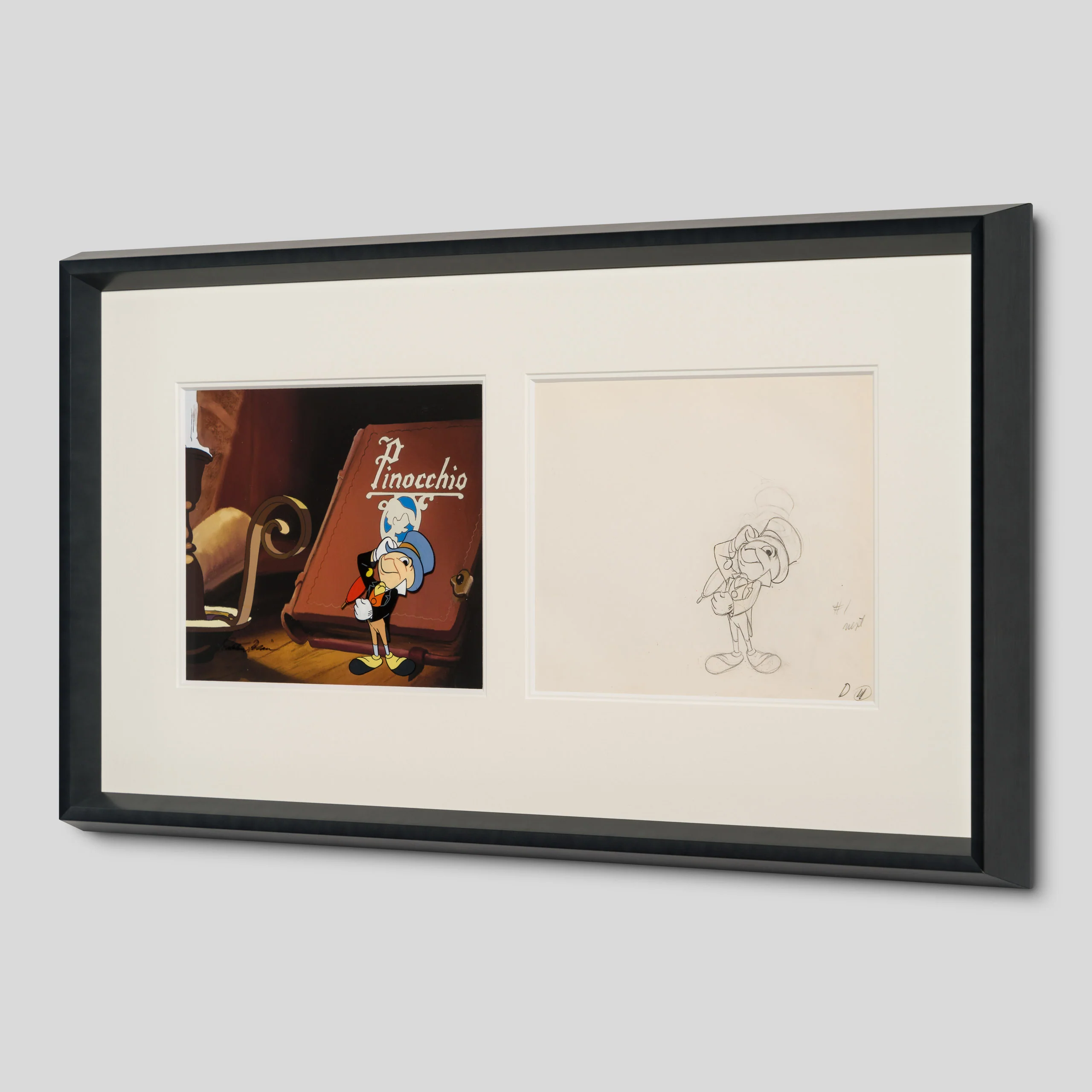 Jiminy Cricket Original Production Cel And Drawing 1 (1970s) signed by Preston Blair - Image 2