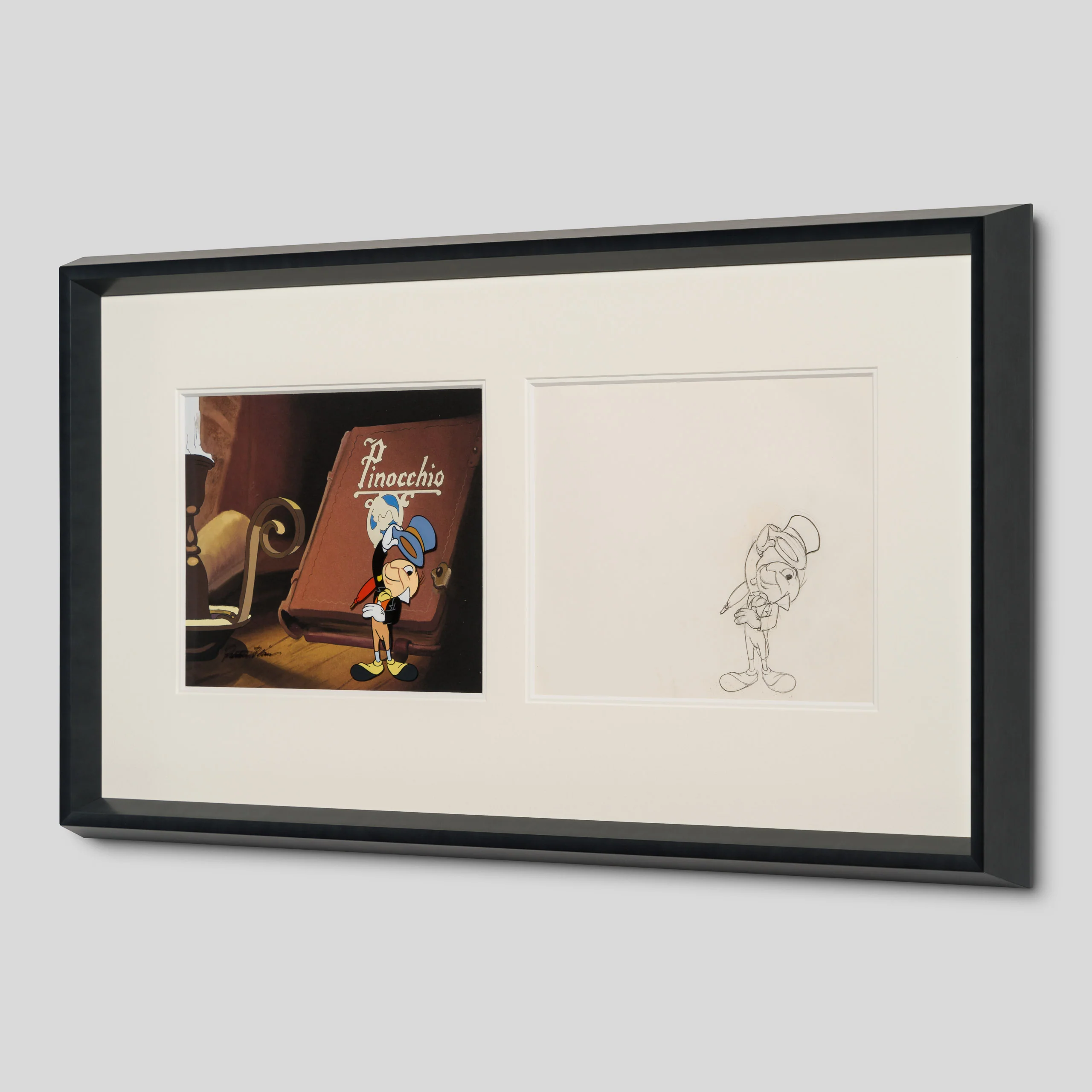 Jiminy Cricket Original Production Cel And Drawing 2 (1970s) signed by Preston Blair - Image 2