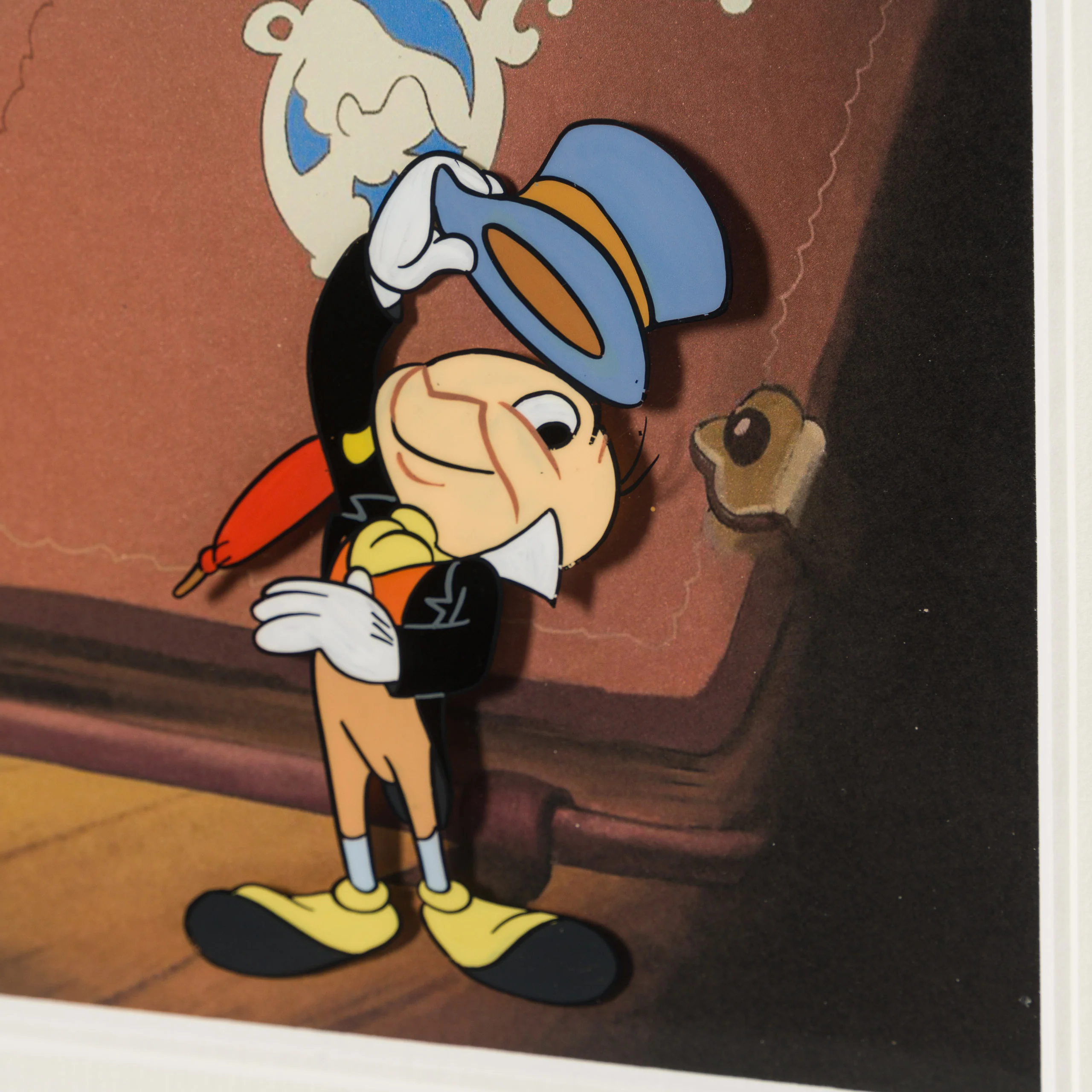 Jiminy Cricket Original Production Cel And Drawing 2 (1970s) signed by Preston Blair - Image 5