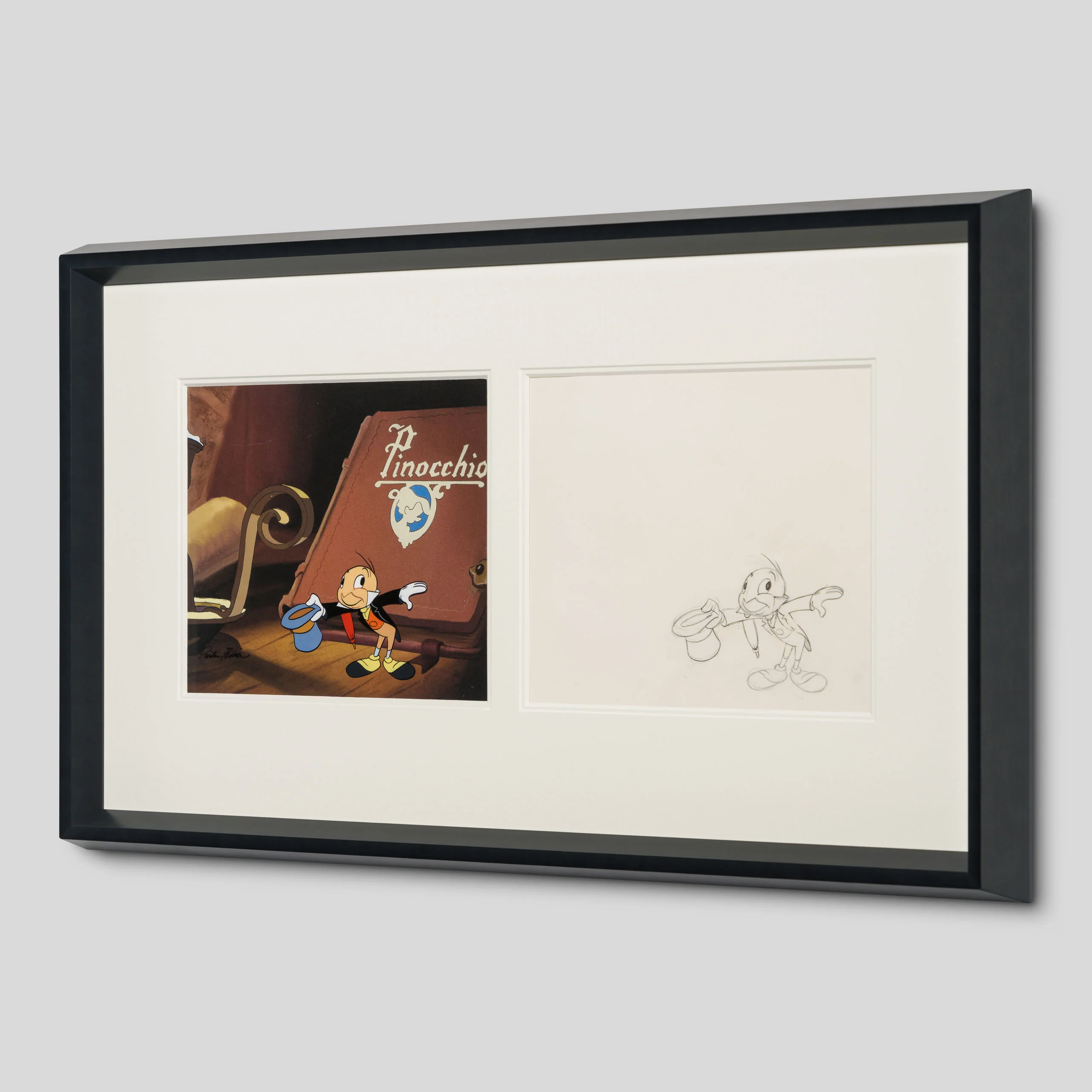 Jiminy Cricket Original Production Cel And Drawing 4 (1970s) signed by Preston Blair - Image 2