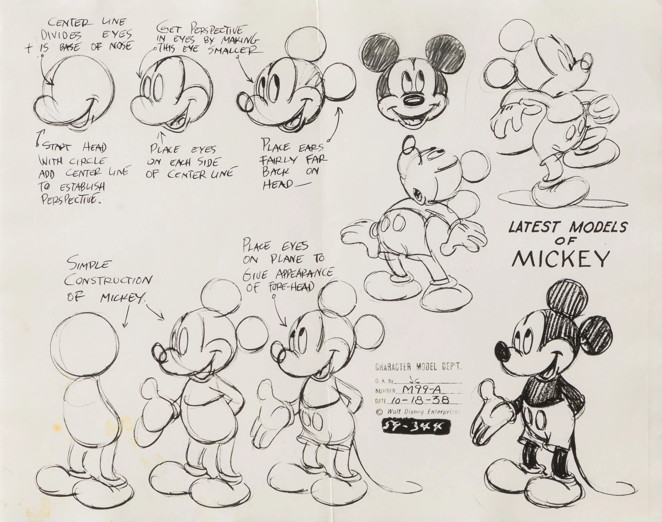 Latest Models Of Mickey 2, Model Sheet (Circa 1940s) - Image 8