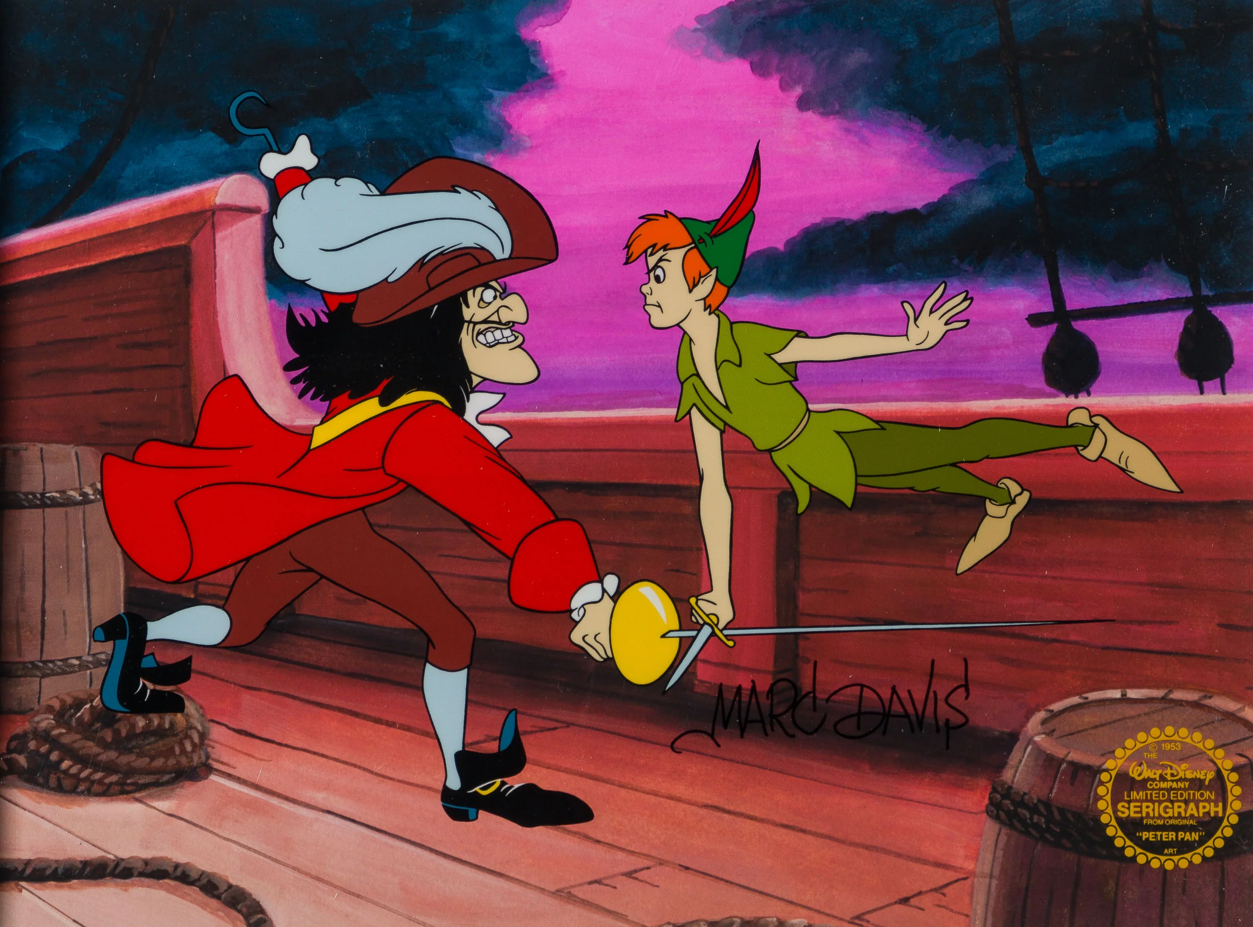 Peter Pan Captain Hook (9) Sericel - Image 7