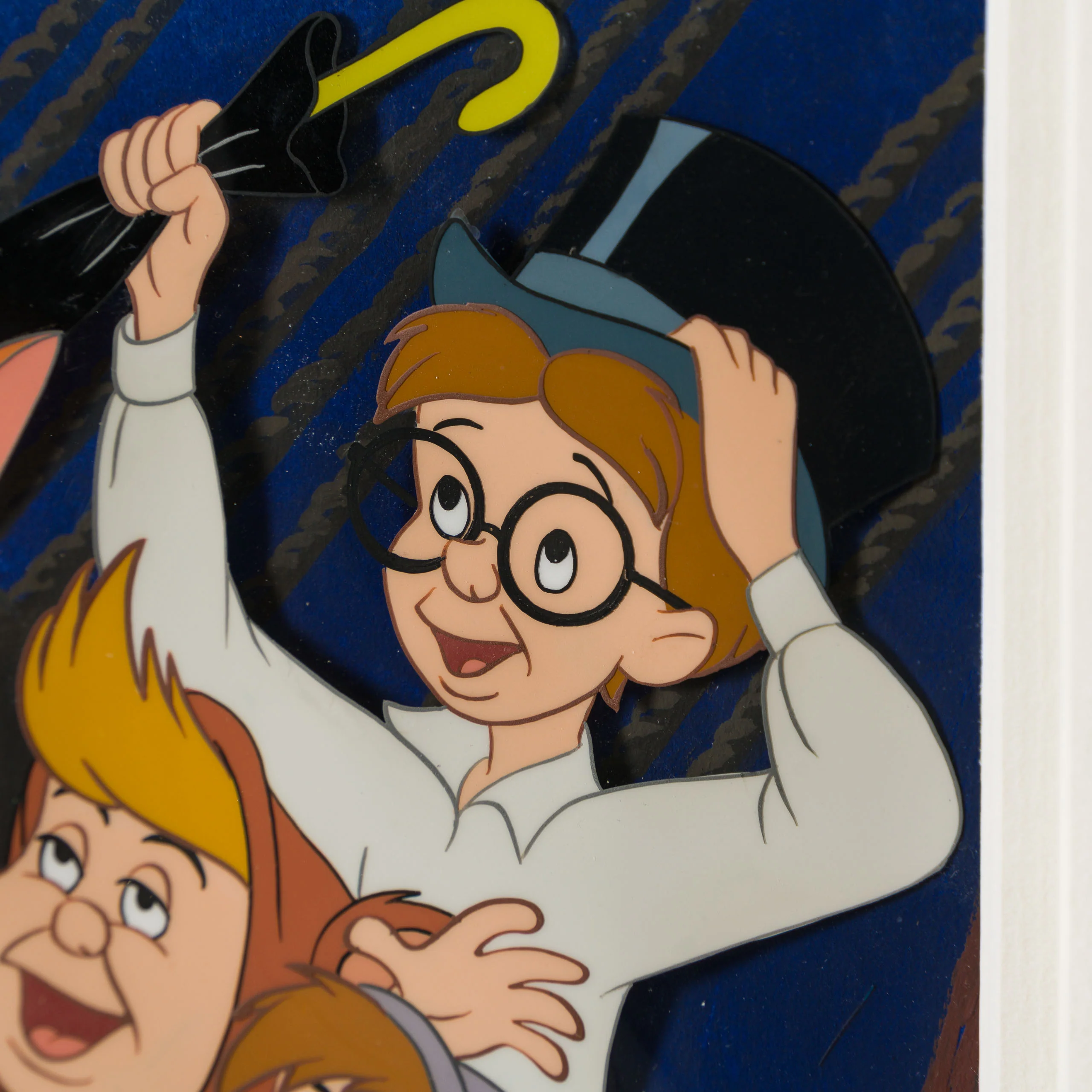 Peter Pan: John And The Lost Boys Original Production Cel On Hand-Painted Background (1953) - Image 3