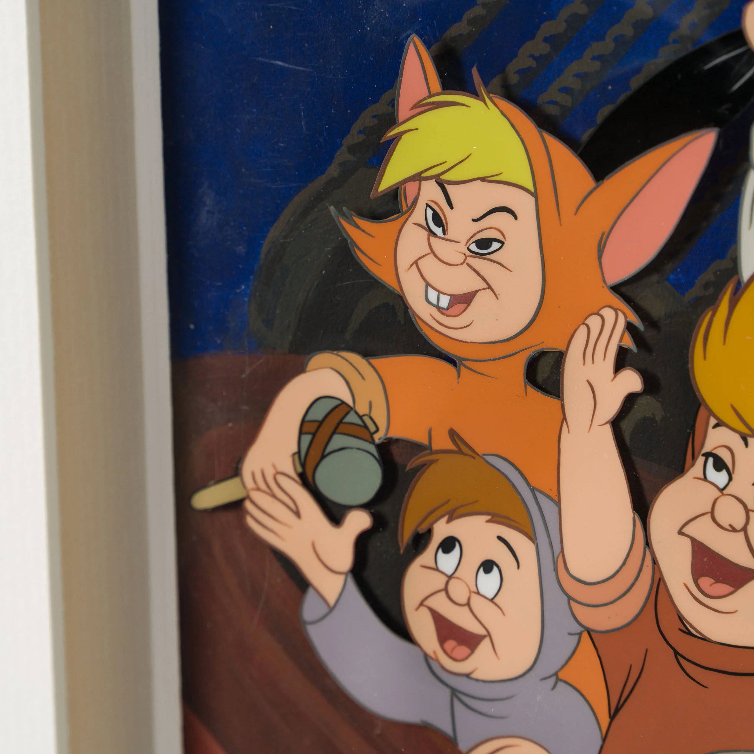 Peter Pan: John And The Lost Boys Original Production Cel On Hand-Painted Background (1953) - Image 4