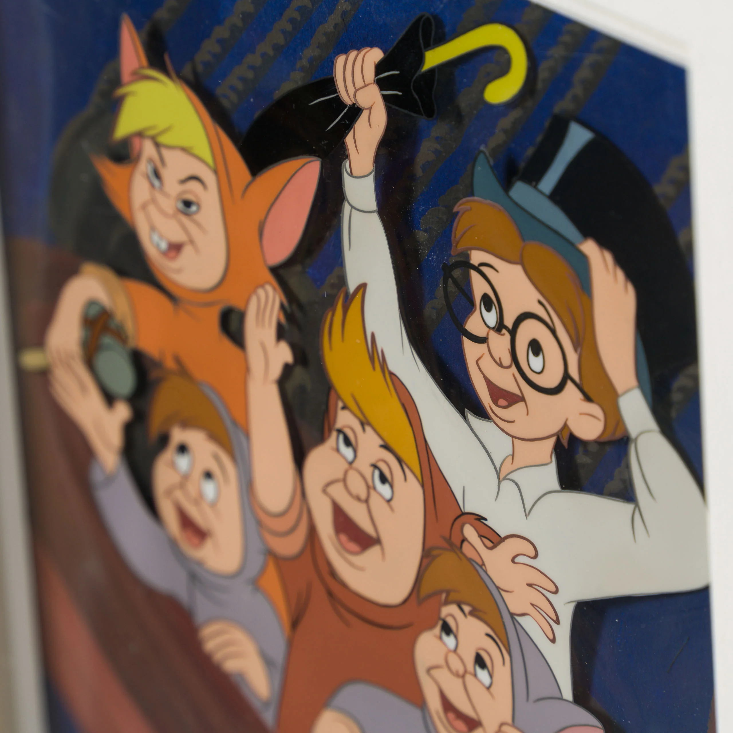 Peter Pan: John And The Lost Boys Original Production Cel On Hand-Painted Background (1953) - Image 5