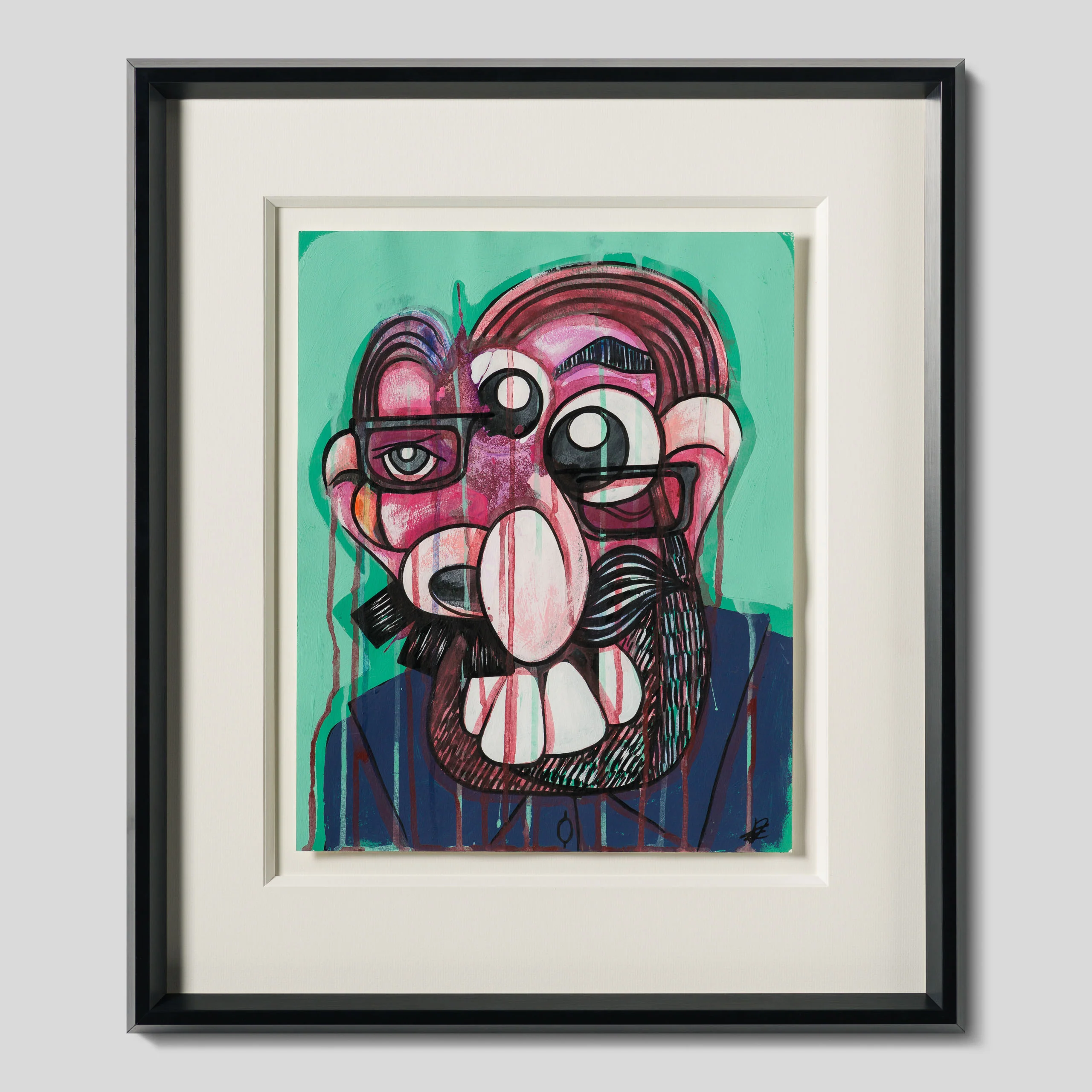 Self Portrait In Navy Shirt #1