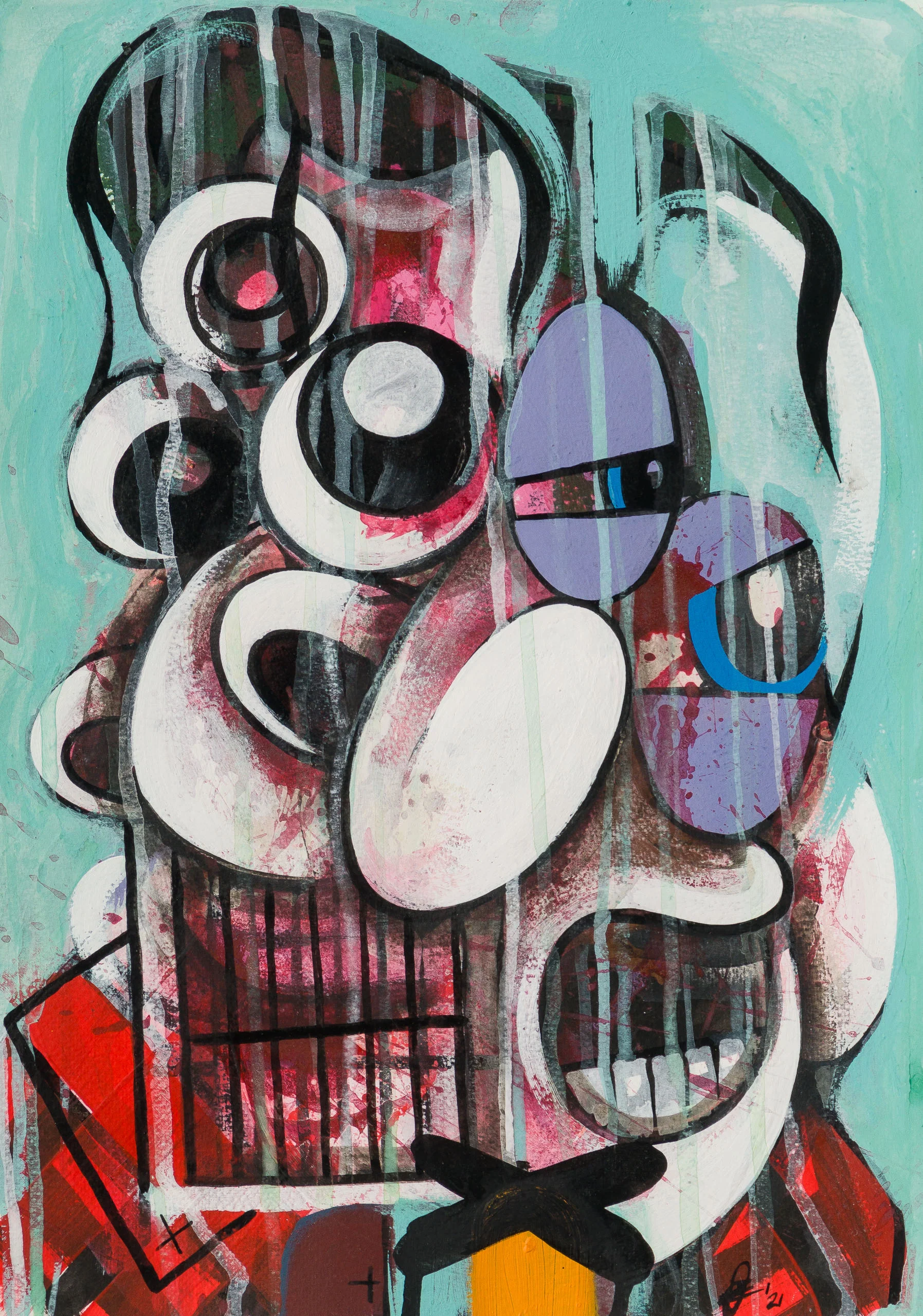 Study For A Portrait Of JK (Blue) - Image 7