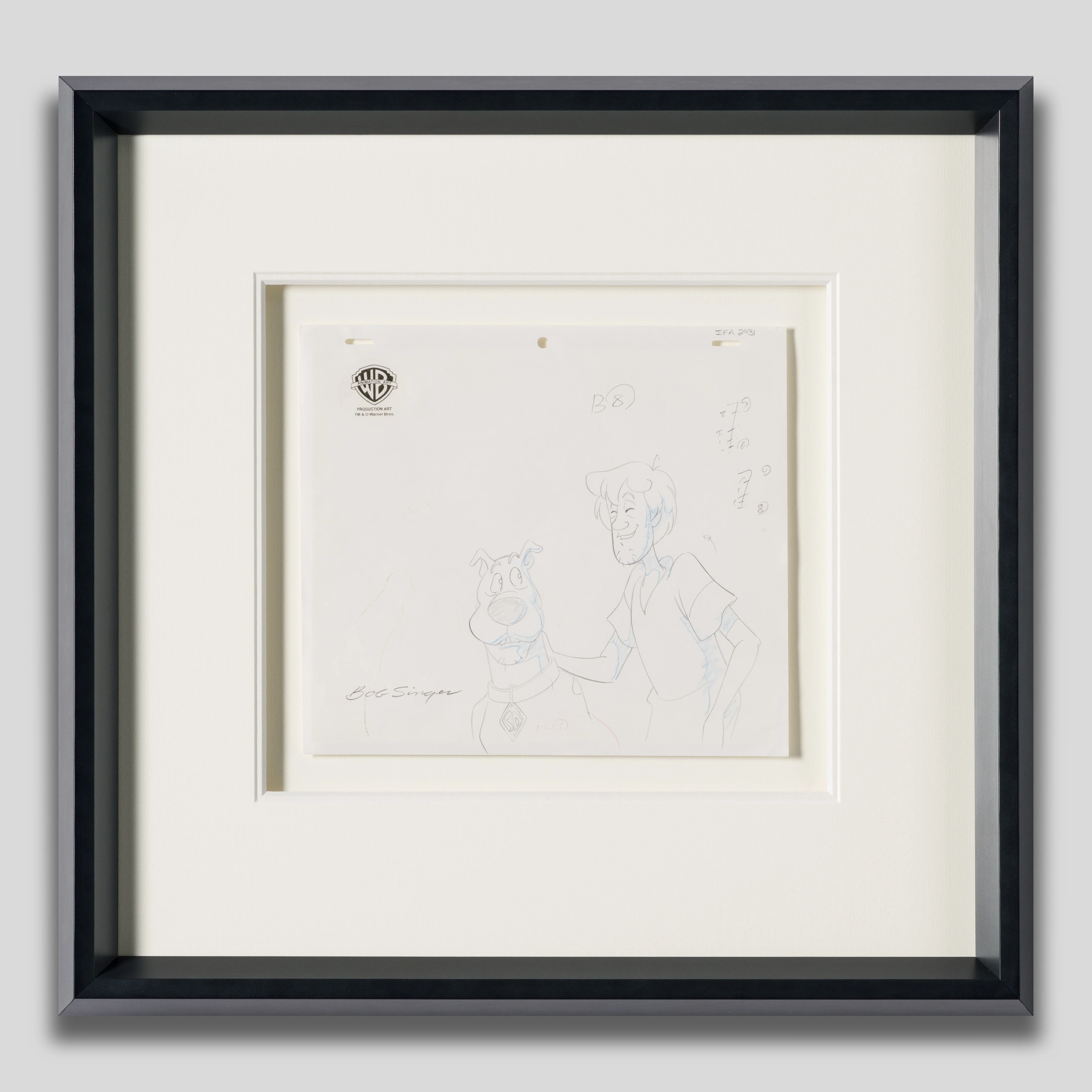 Scooby and Shaggy (5) Original Production Drawing