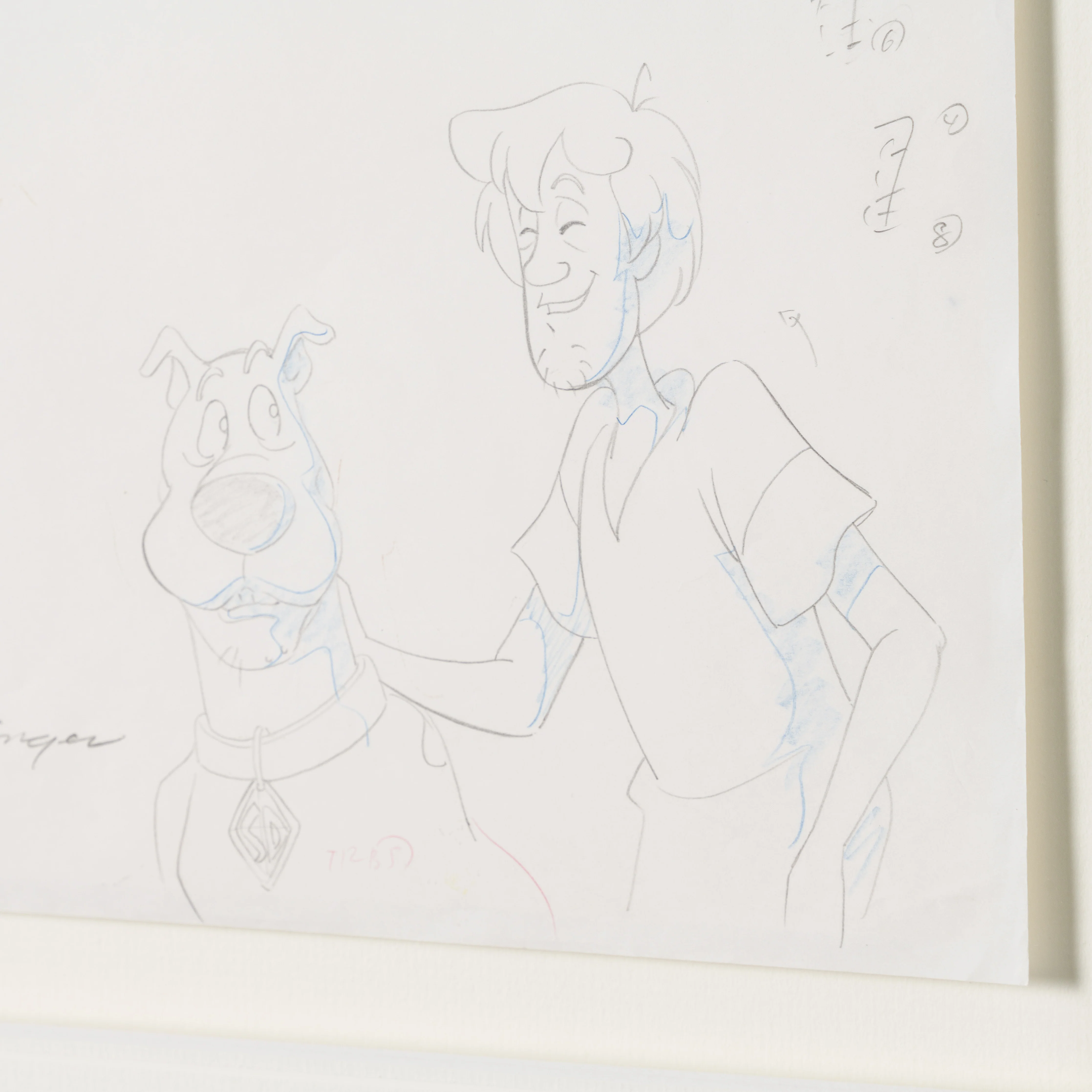 Scooby and Shaggy (5) Original Production Drawing - Image 4