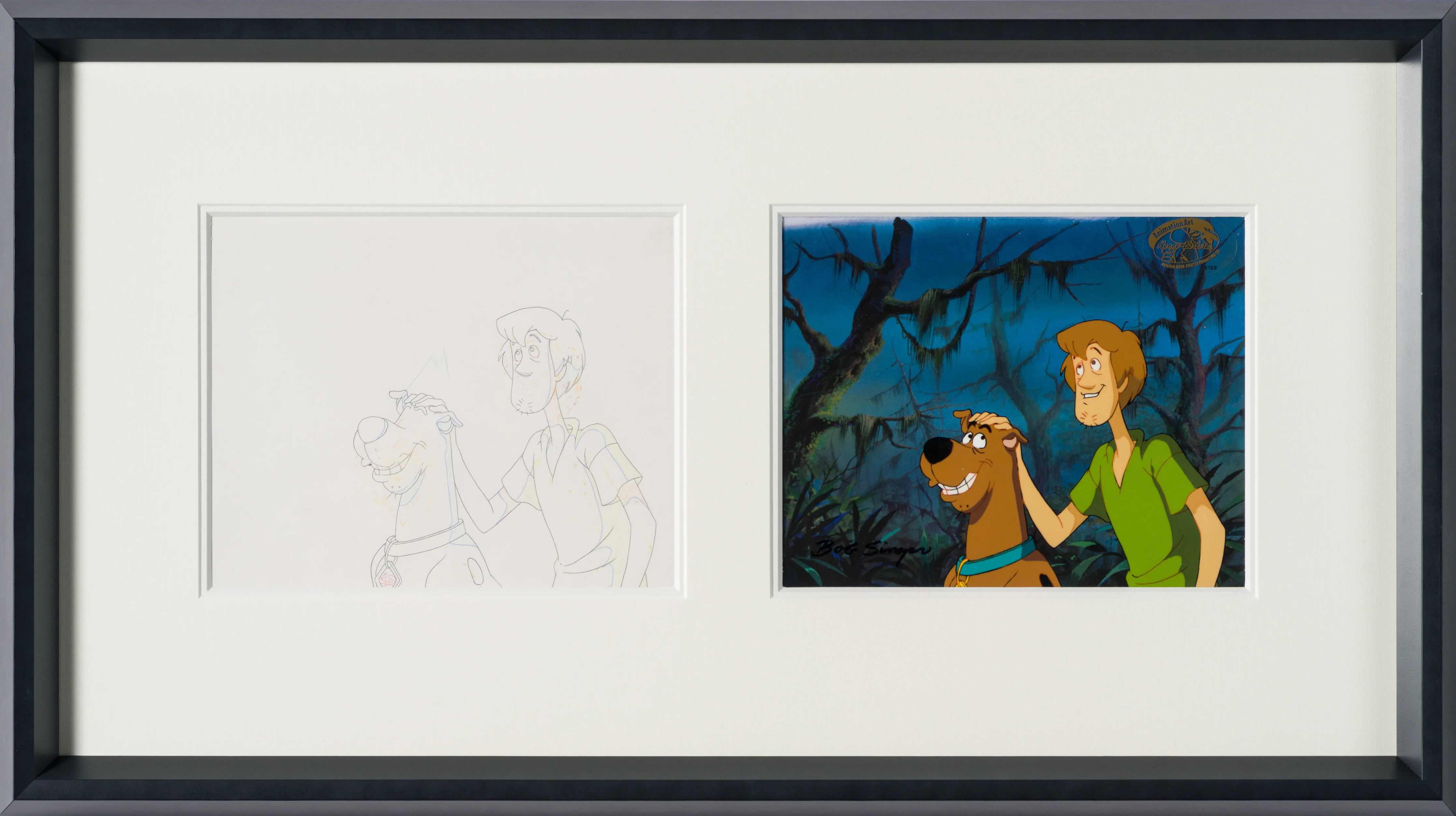 Scooby Doo and Shaggy (5) Original Production Cel and Drawing - Image 7