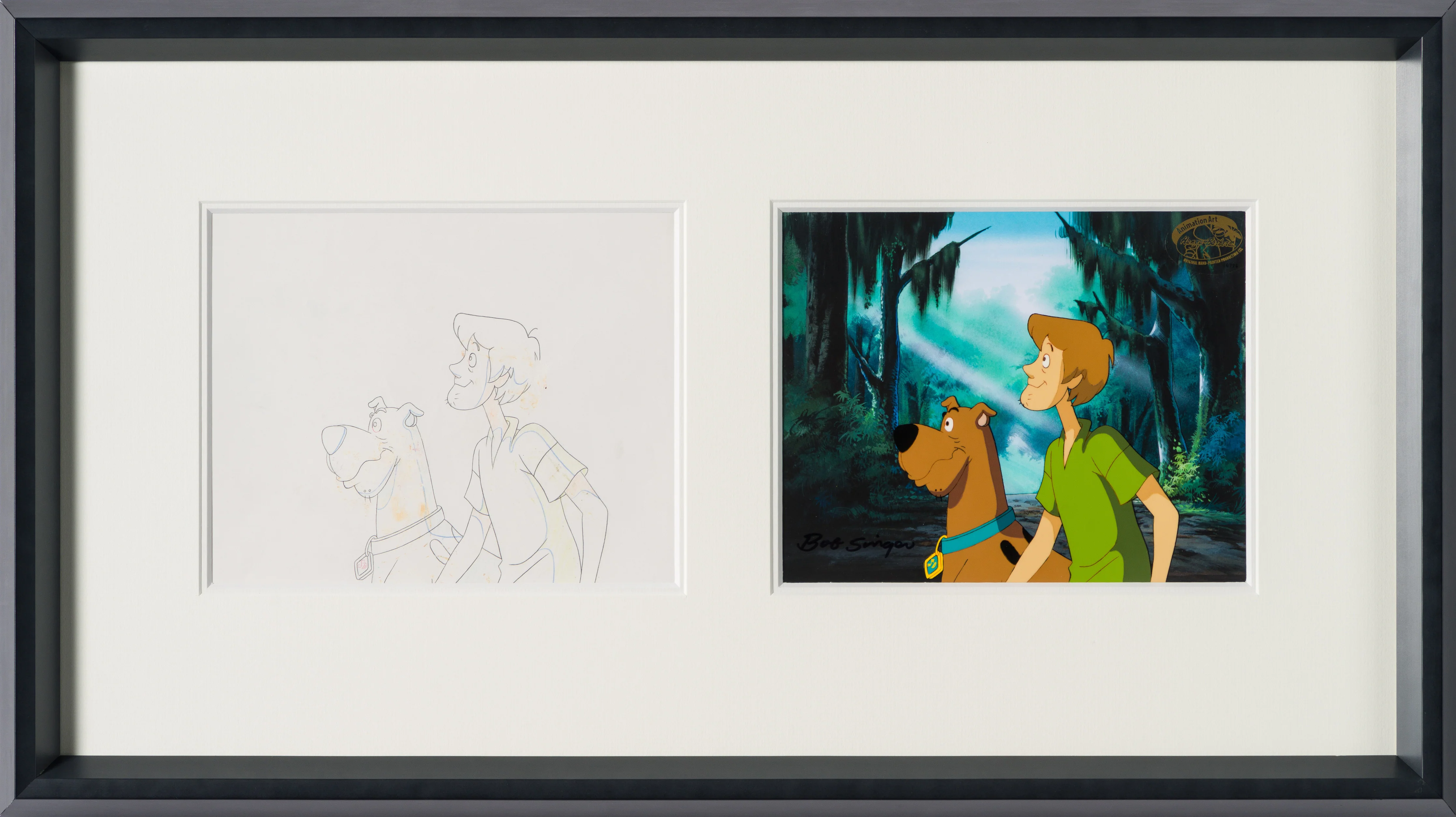 Scooby Doo and Shaggy (6) Original Production Cel and Drawing - Image 7